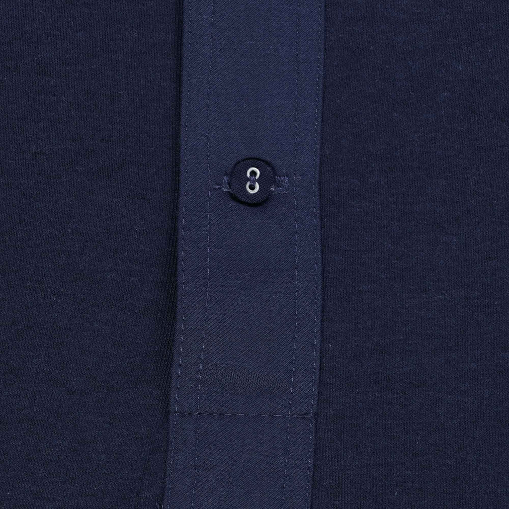 Merz b Schwanen Henley Loop T-Shirt - Ink Blue