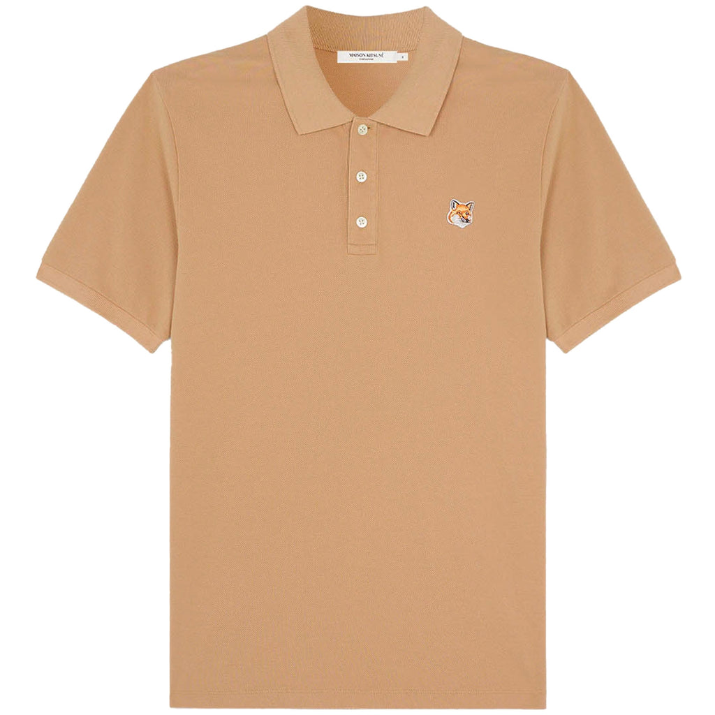 Maison Kitsune Fox Head Patch Classic Polo Shirt - Beige