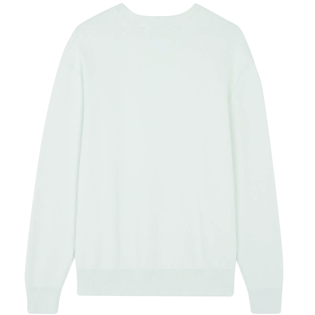 Maison Kitsune Mini Fox Head Intarsia Comfort Jumper - Blue Haze