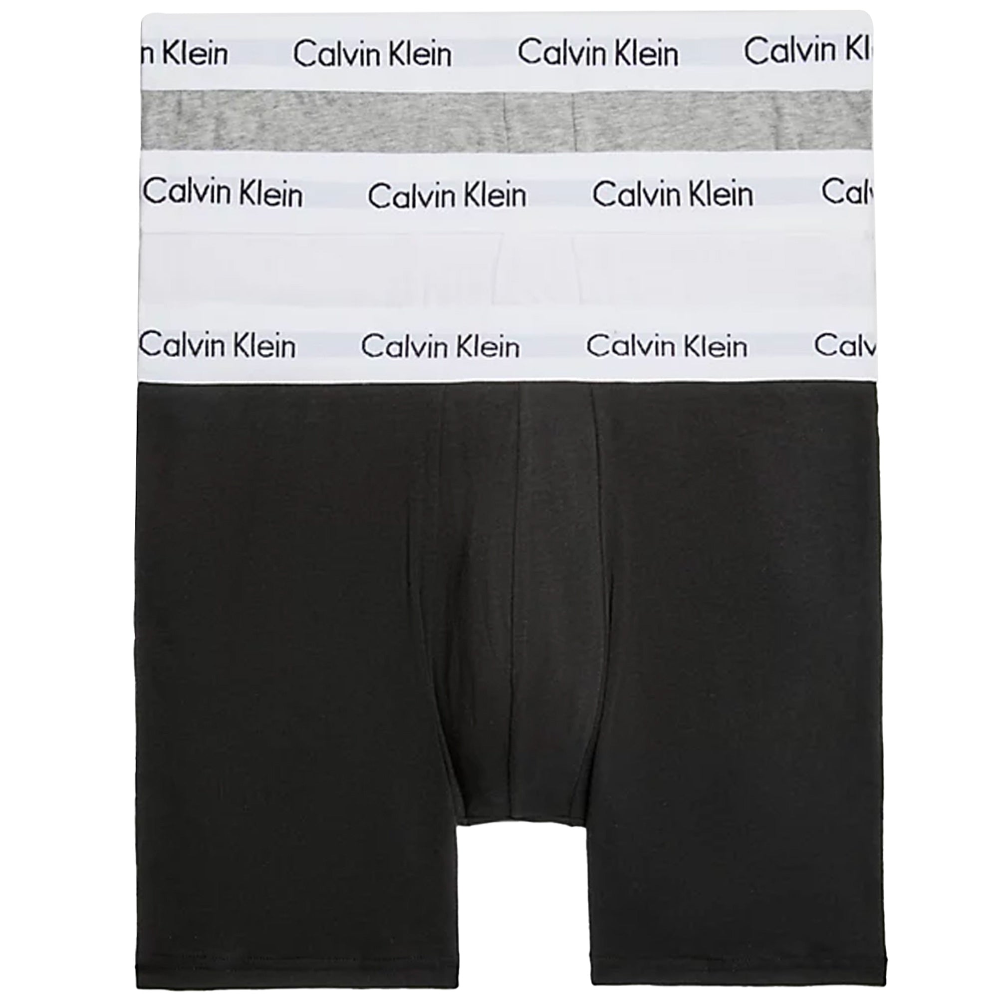 Calvin Klein 3 Pack Boxer Briefs - Black, White and Grey