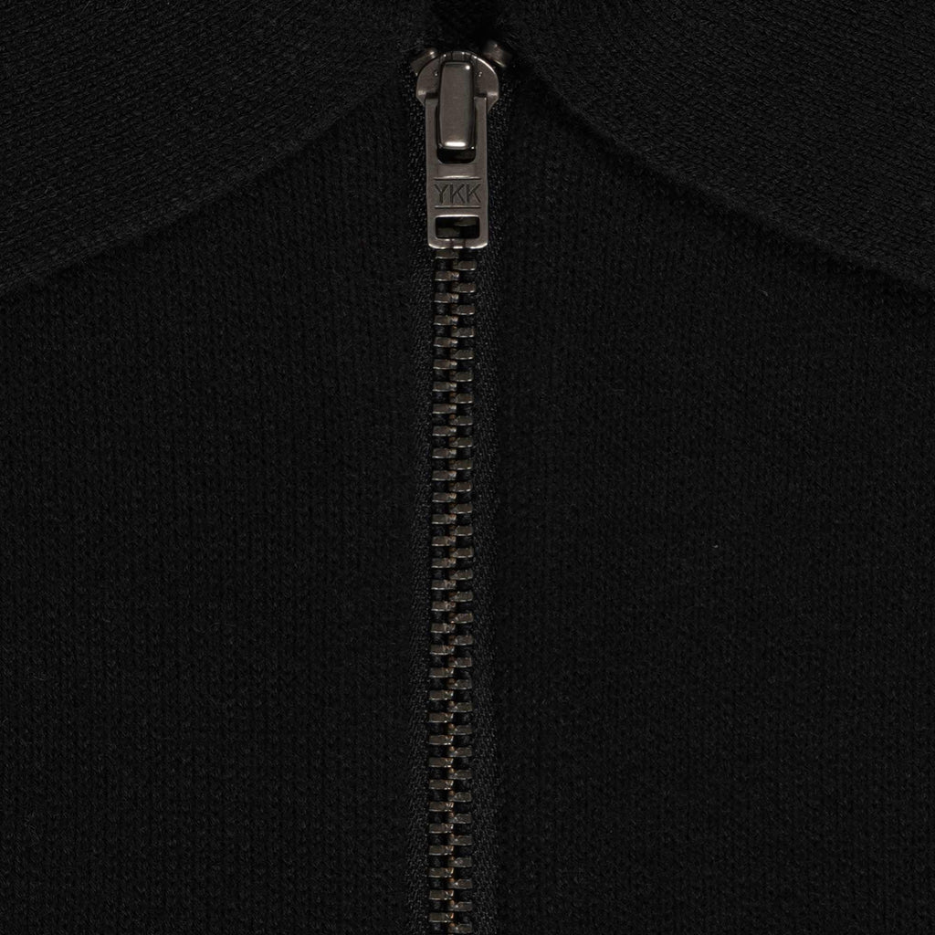 None Of The Above Zip Polo Shirt - Black