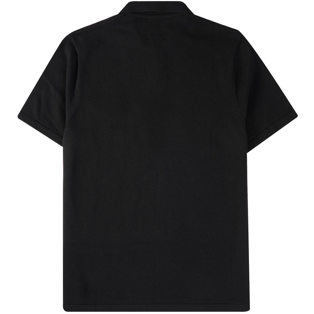 None Of The Above Zip Polo Shirt - Black