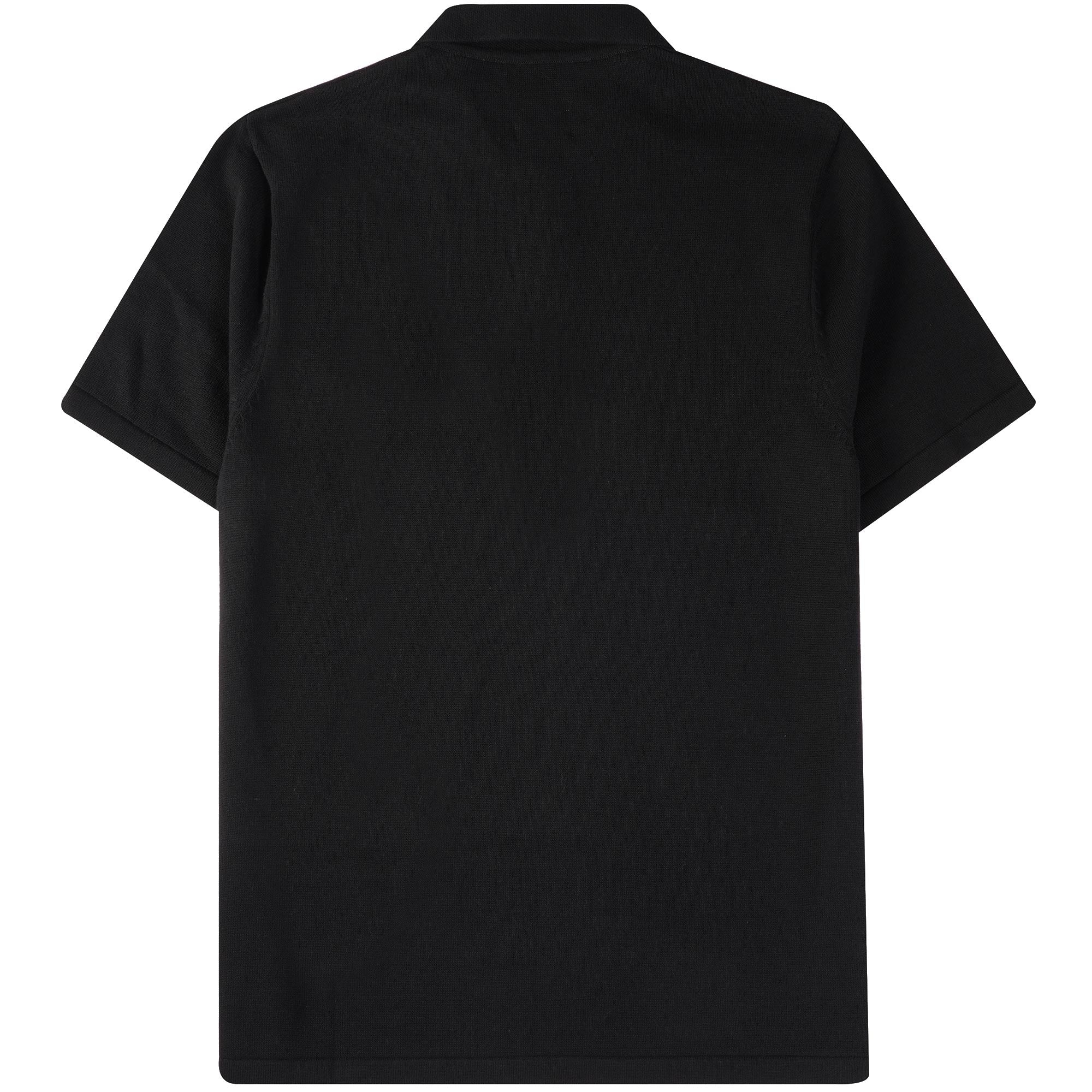 None Of The Above Zip Polo Shirt - Black