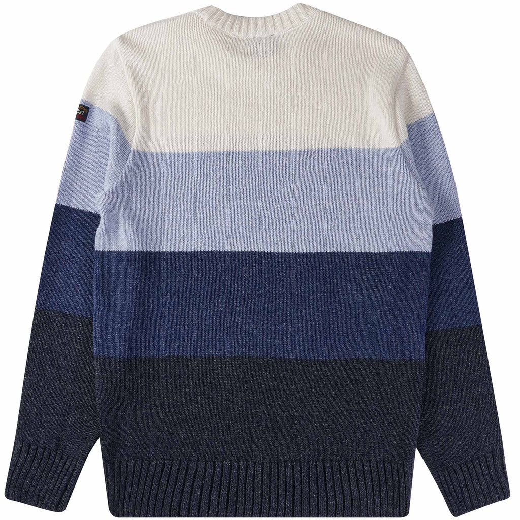 Paul and Shark Stripe Sweater - Blue