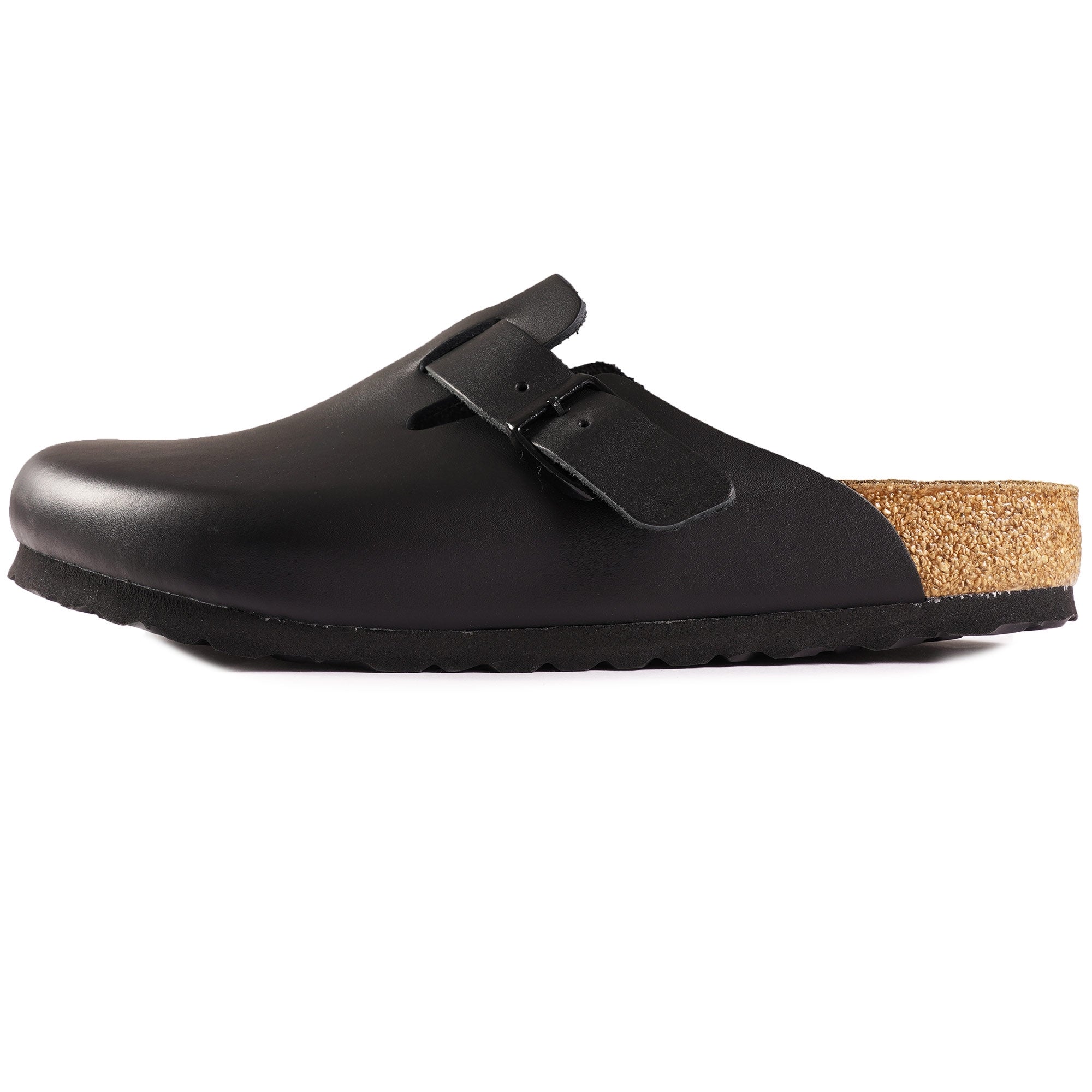 Birkenstock Boston Natural Leather - Black