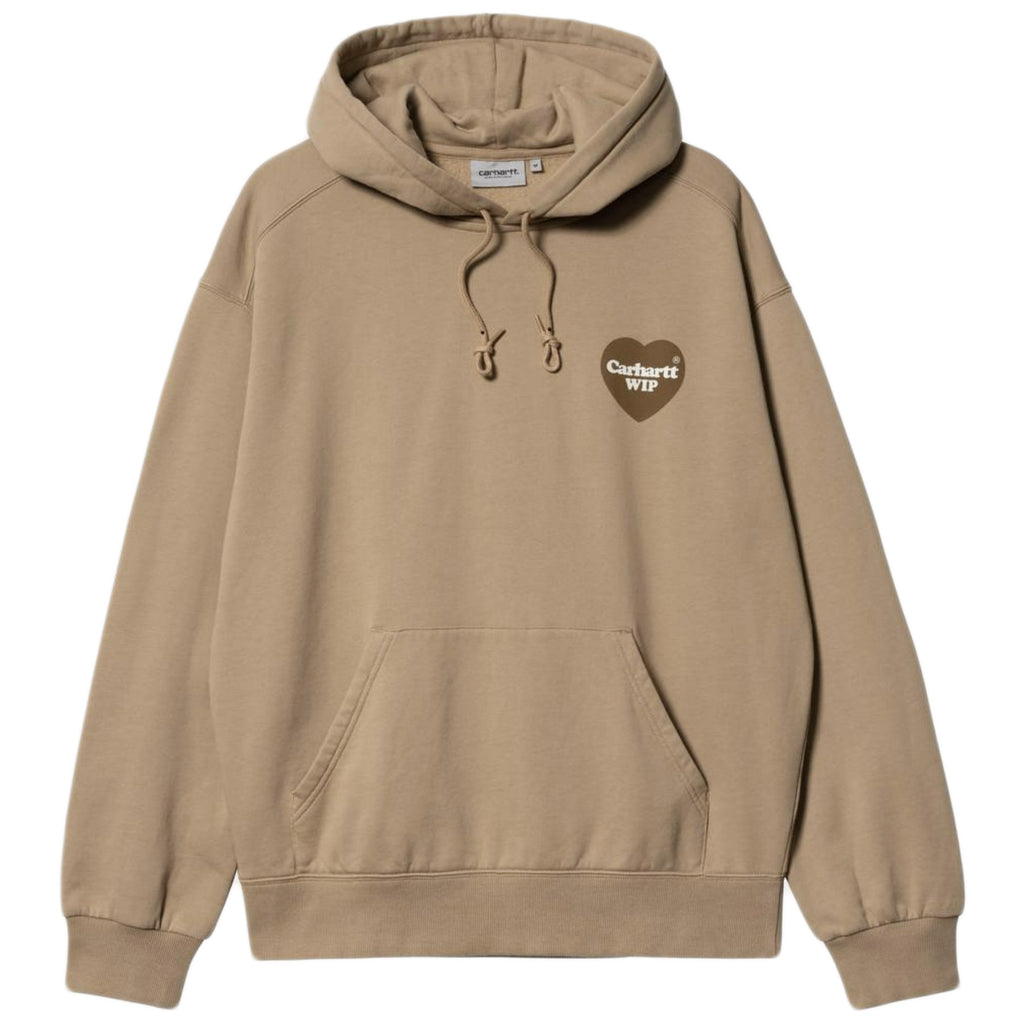 Carhartt WIP Hooded Heart Sweat - Dusty Brown