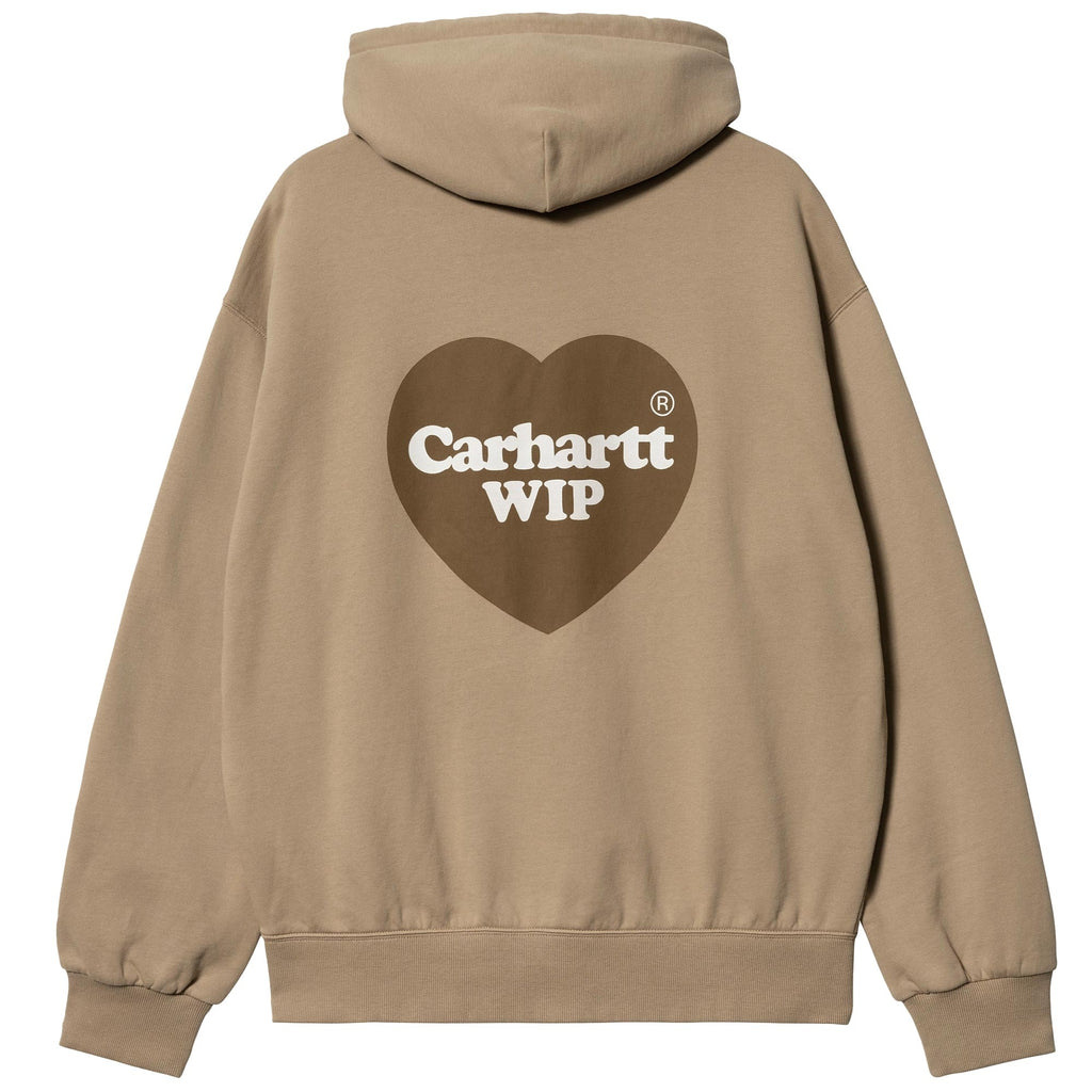 Carhartt WIP Hooded Heart Sweat - Dusty Brown