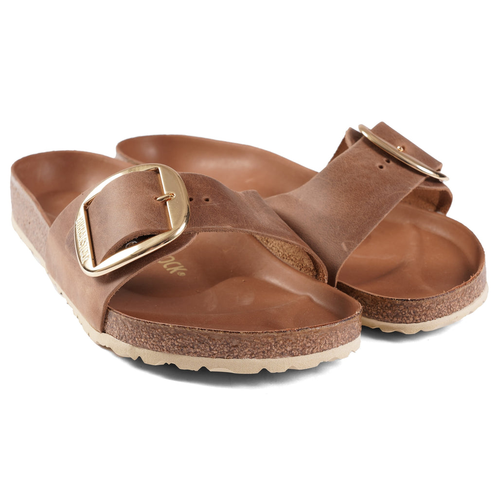 Birkenstock Womens Madrid Big Buckle - Cognac