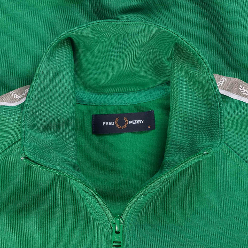 Fred Perry Contrast Tape Track Jacket - FP Green