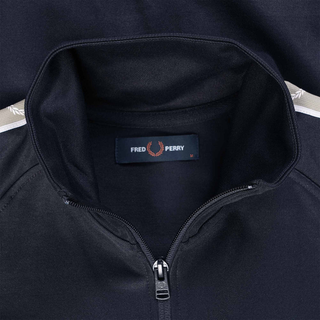 Fred Perry Contrast Tape Track Jacket - Navy