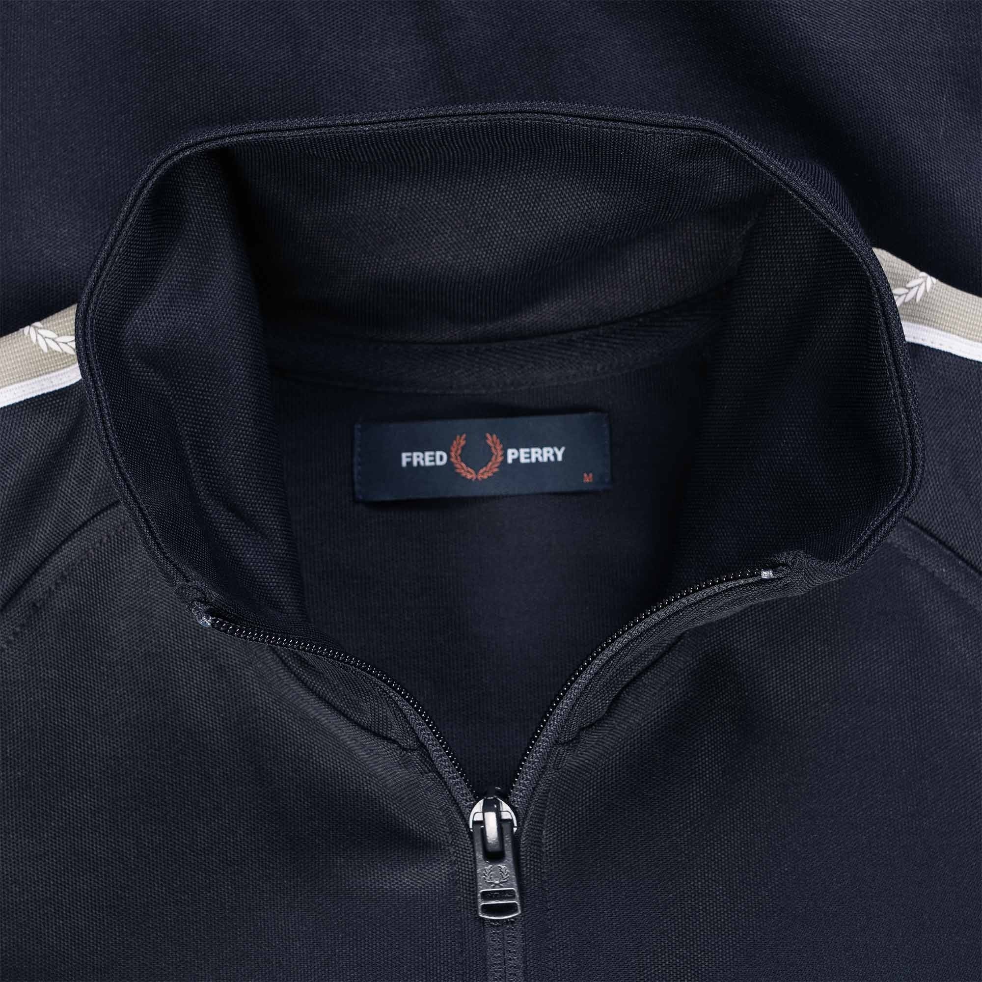 Fred Perry Contrast Tape Track Jacket - Navy