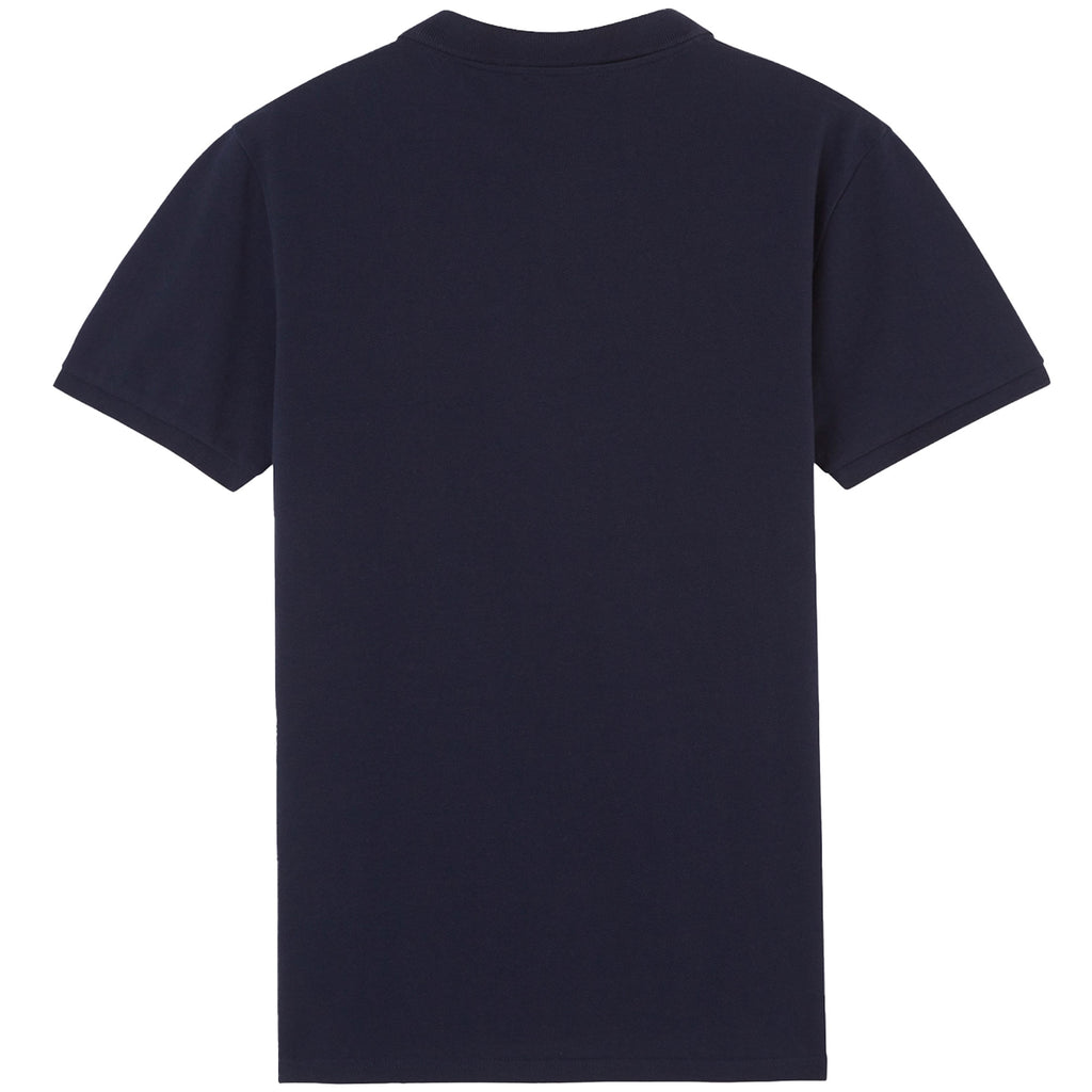 Maison Kitsune Tricolour Patch Classic Polo Shirt - Navy