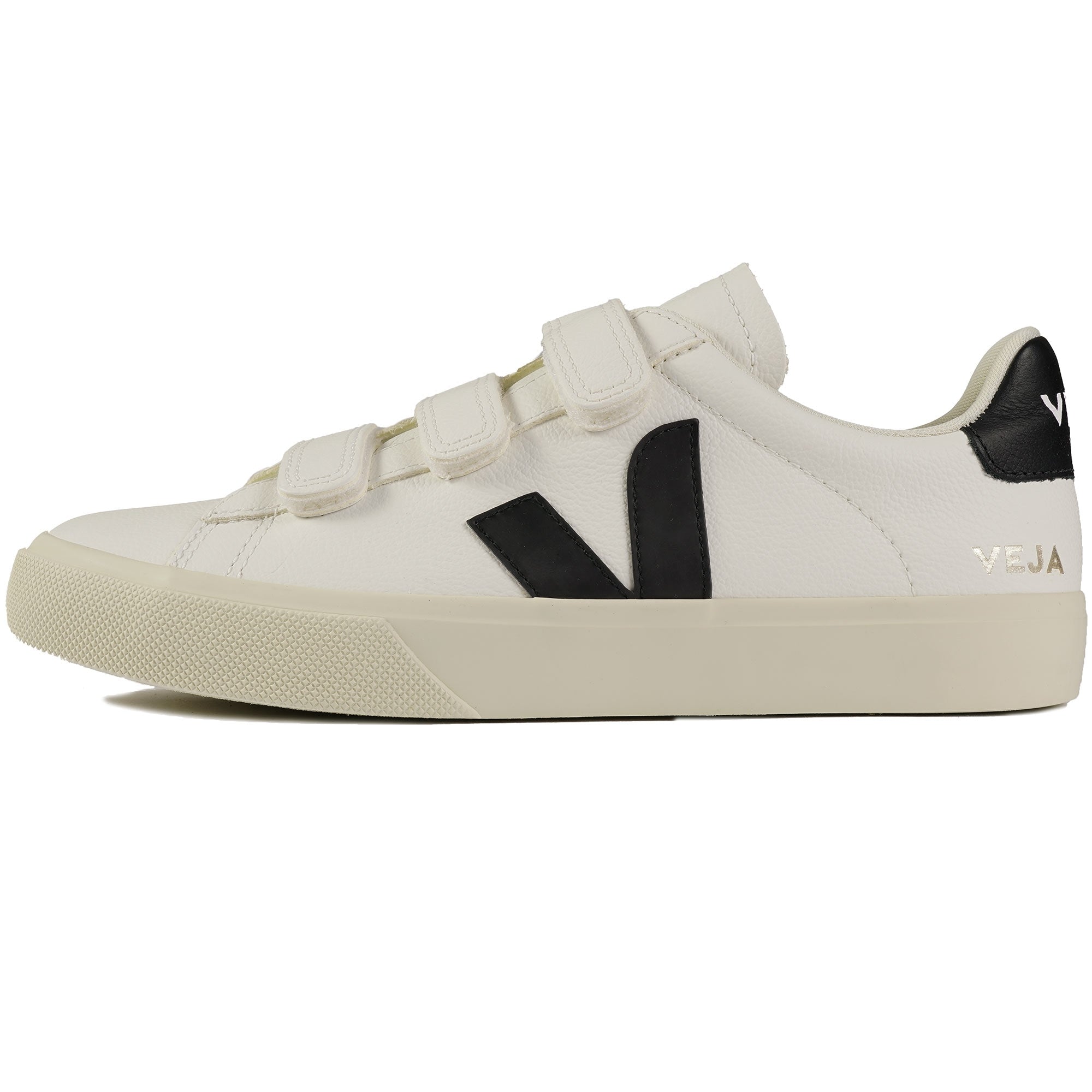 Veja Womens Recife Logo Chromefree Leather - White & Black