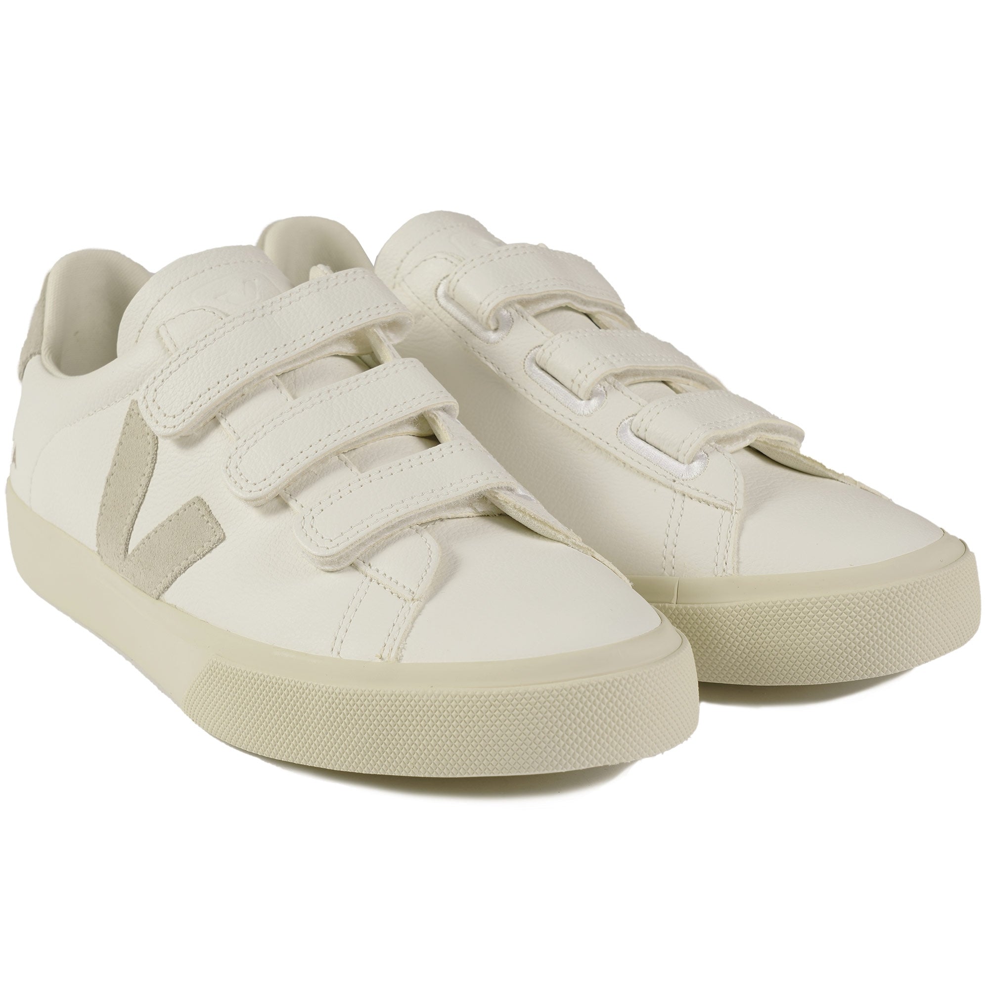 Veja Womens Recife Logo Chromefree Leather - White