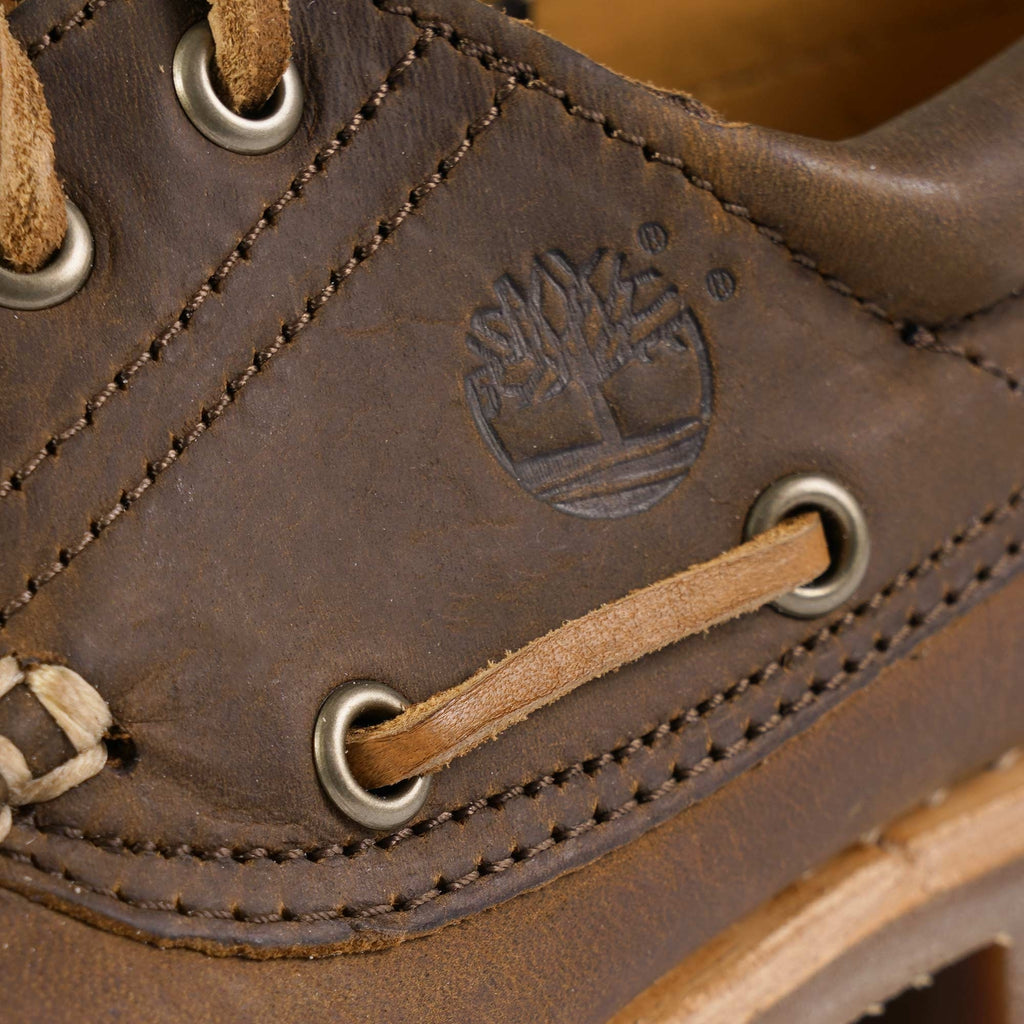 Timberland 3-Eye Lug Handsewn Boat Shoe - Mid Brown