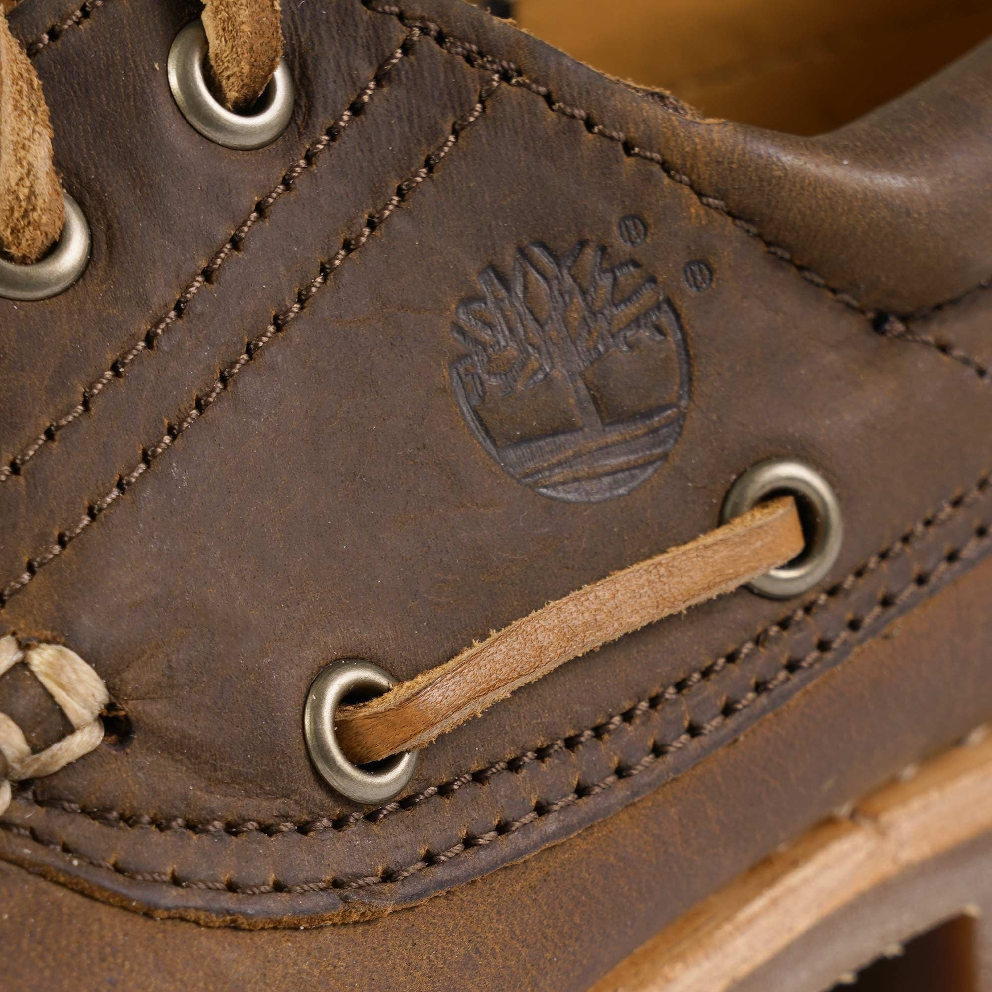 Timberland 3-Eye Lug Handsewn Boat Shoe - Mid Brown