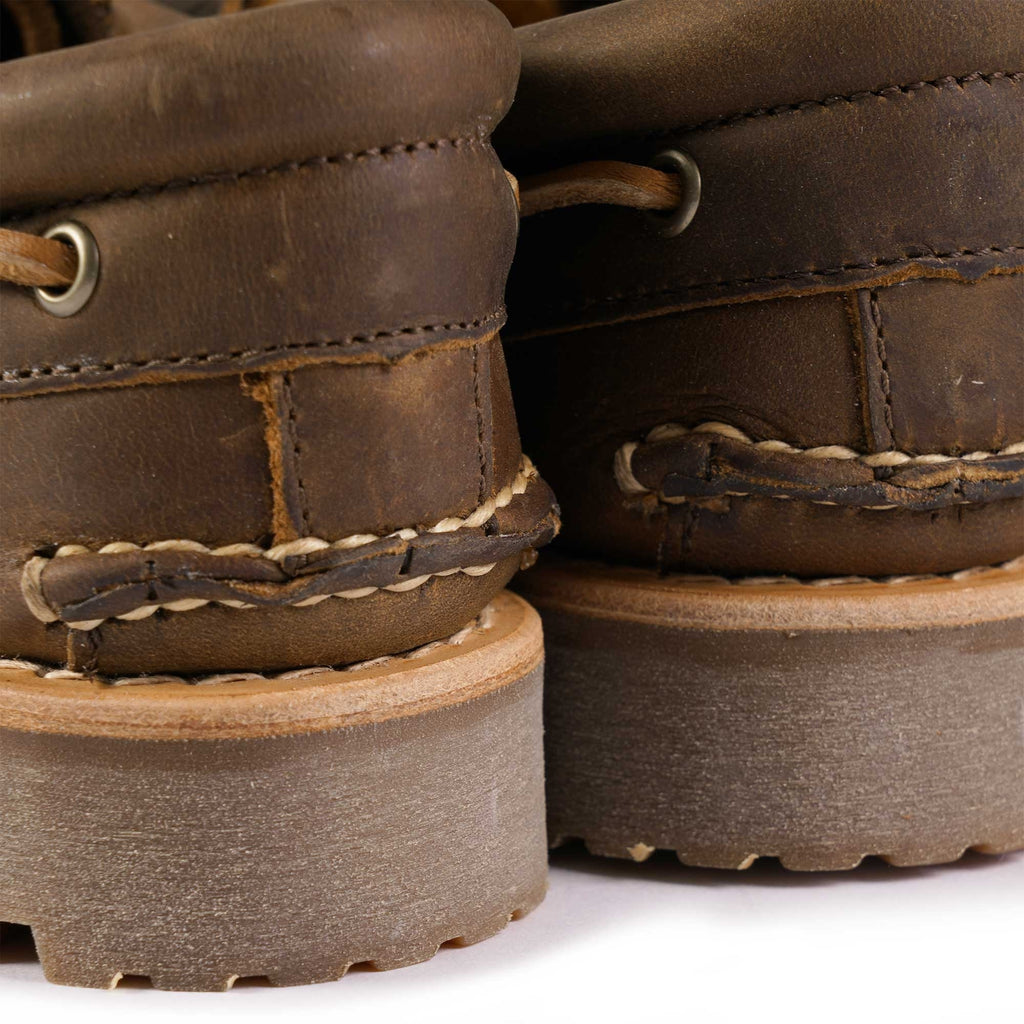 Timberland 3-Eye Lug Handsewn Boat Shoe - Mid Brown