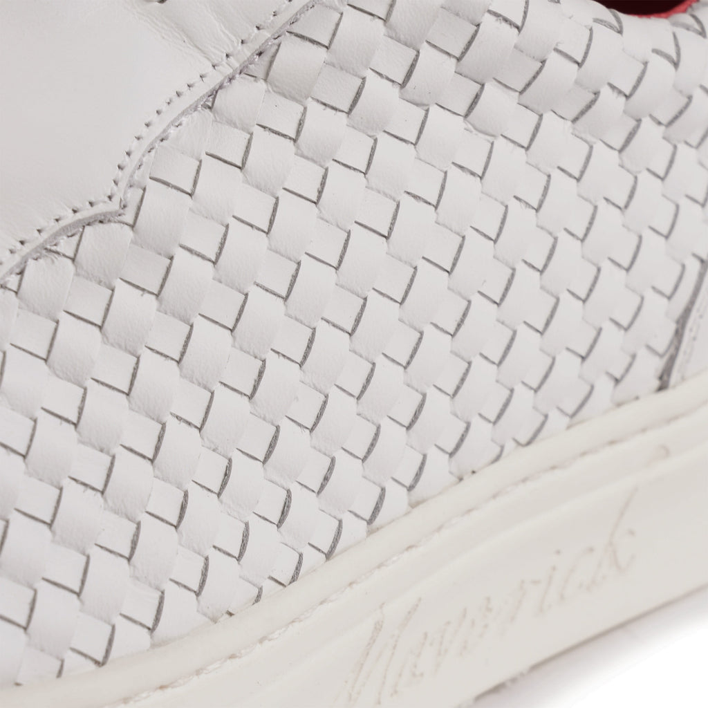 Jeffery West Apollo Woven Leather - White