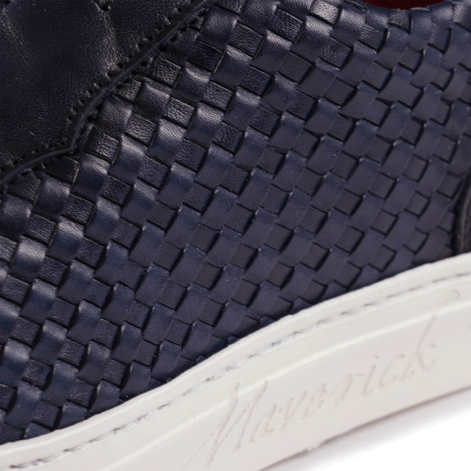 Jeffery West Apollo Woven Leather - Navy