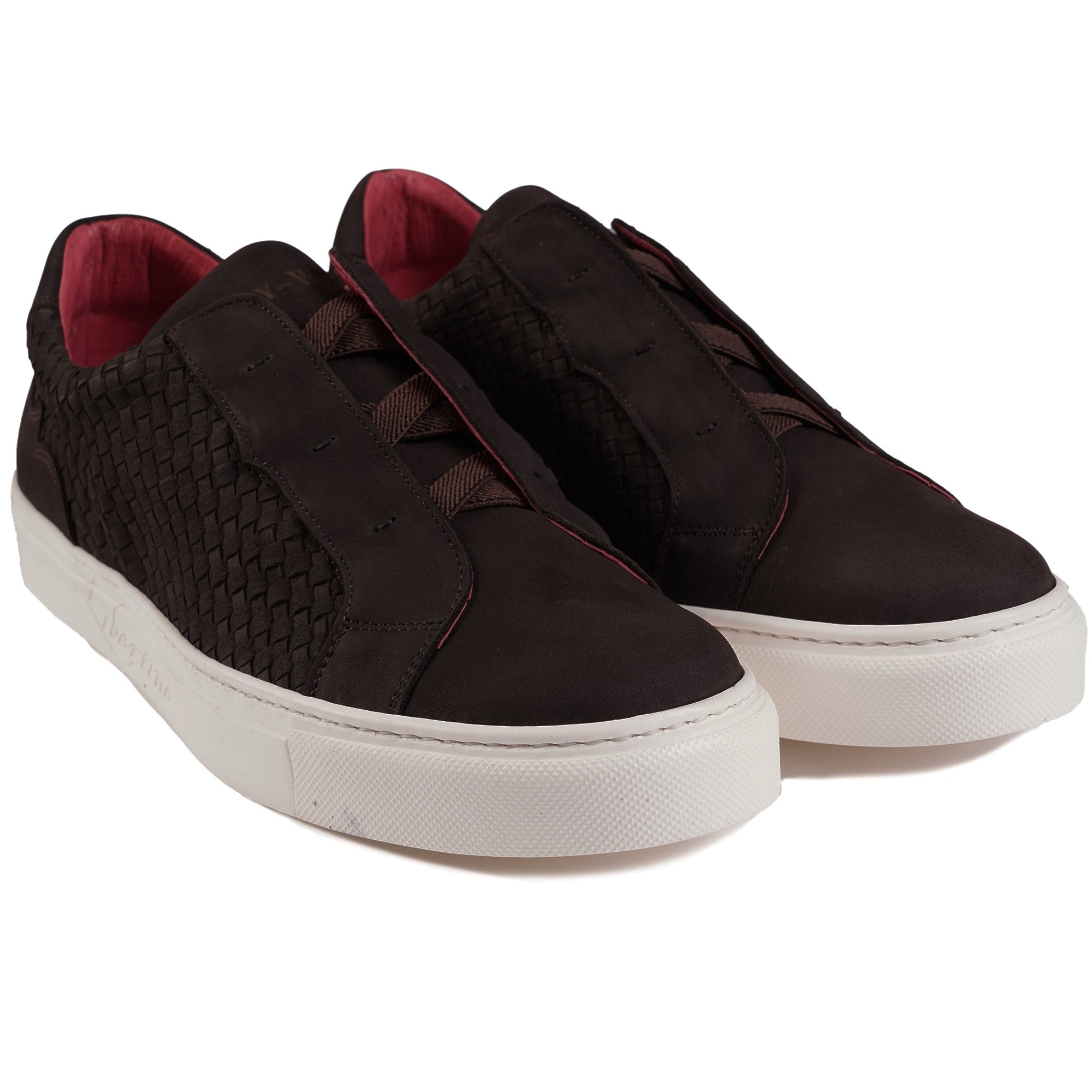 Jeffery West Apollo Woven Nubuck Leather - Dark Brown