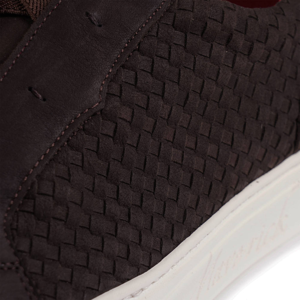 Jeffery West Apollo Woven Nubuck Leather - Dark Brown