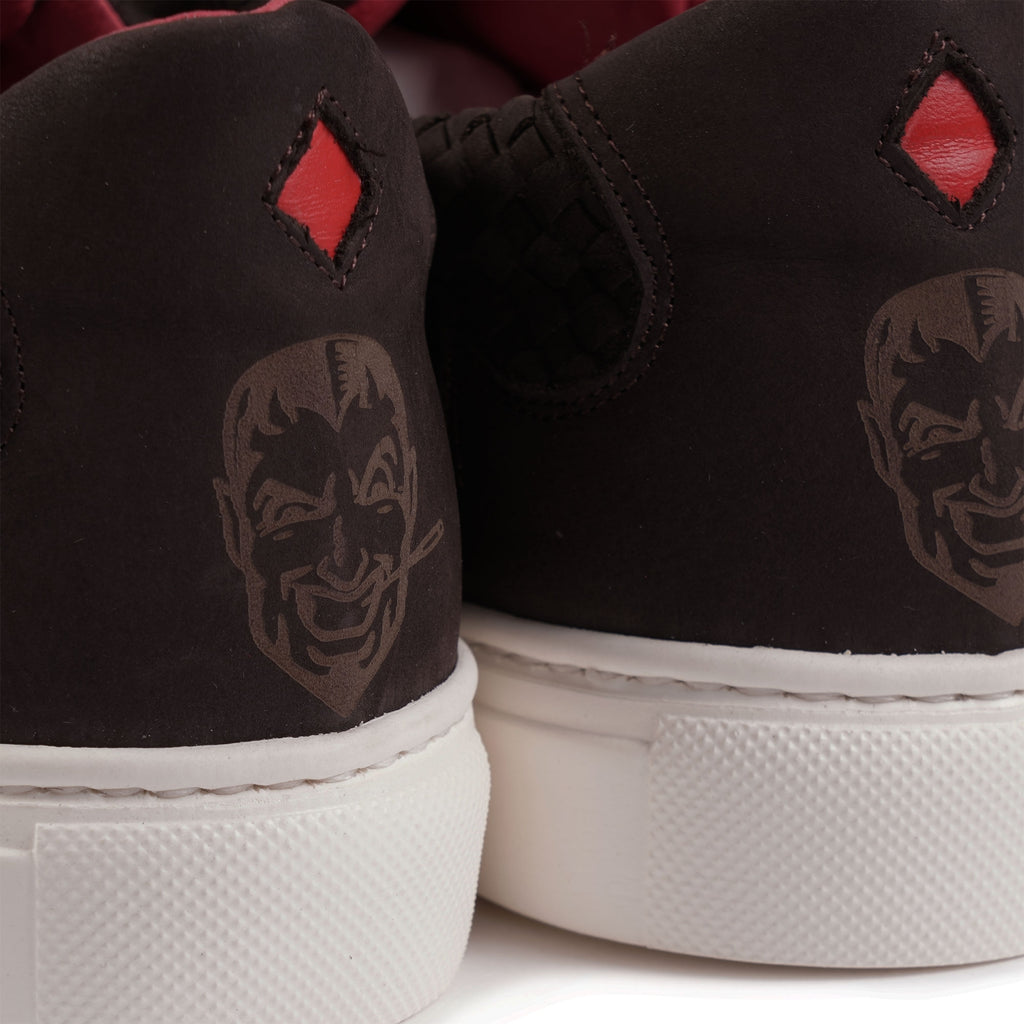 Jeffery West Apollo Woven Nubuck Leather - Dark Brown