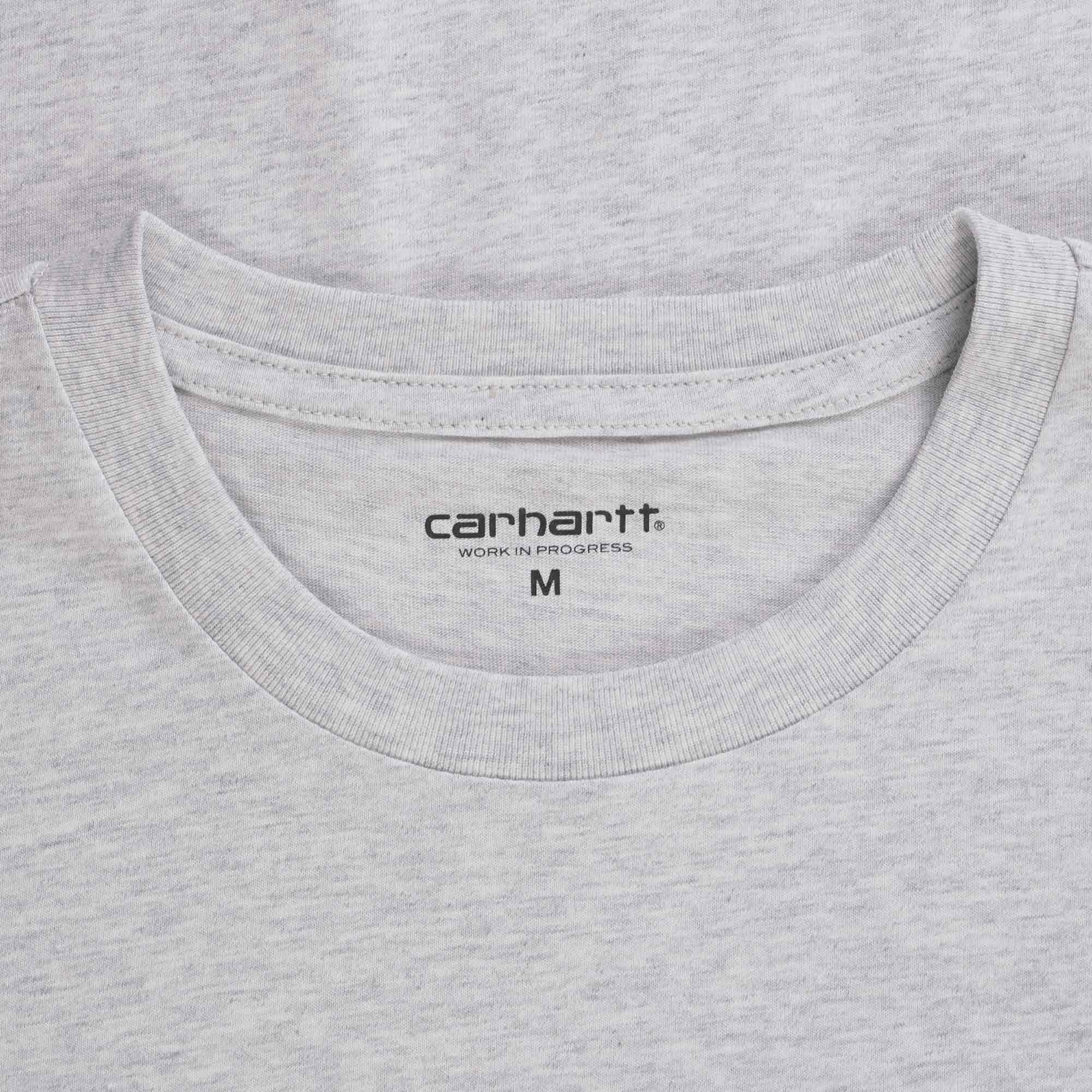 Carhartt WIP Short Sleeve Pocket T-Shirt - Heather Grey