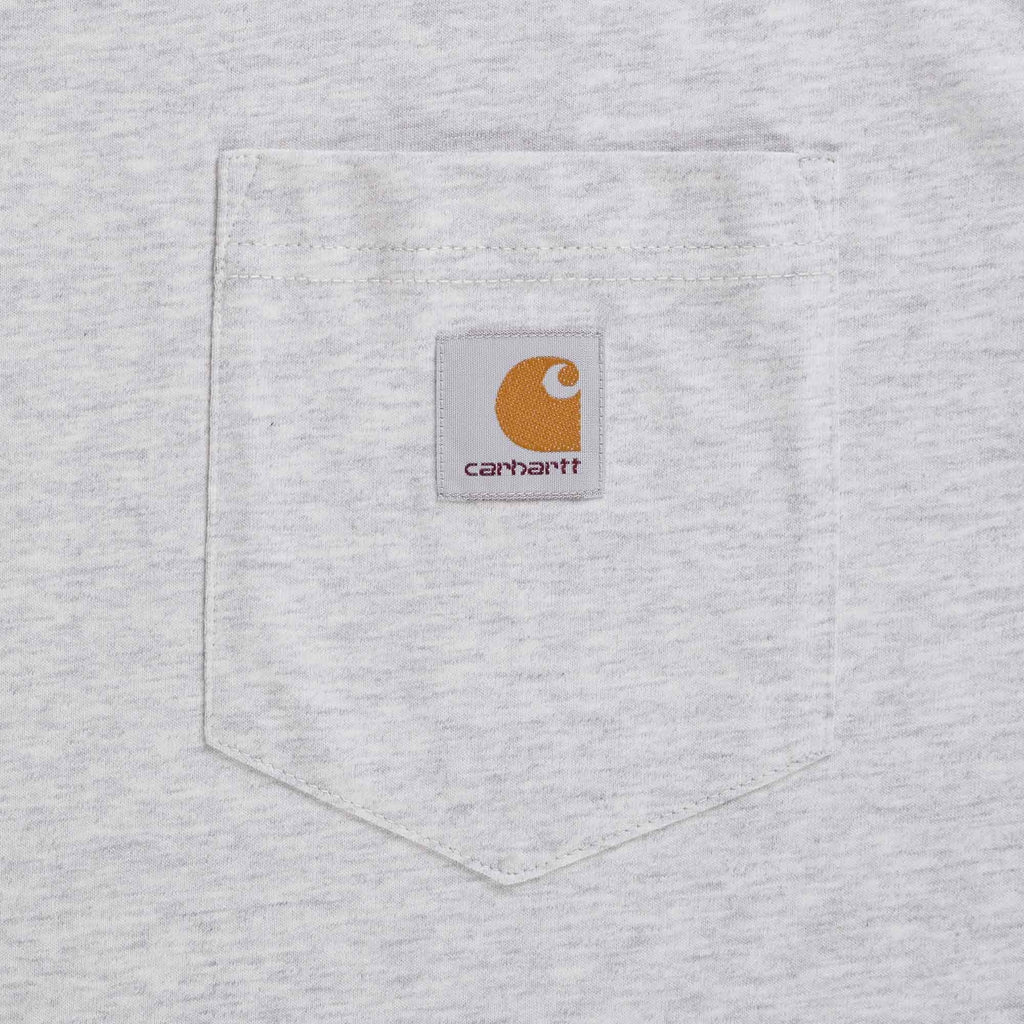 Carhartt WIP Short Sleeve Pocket T-Shirt - Heather Grey