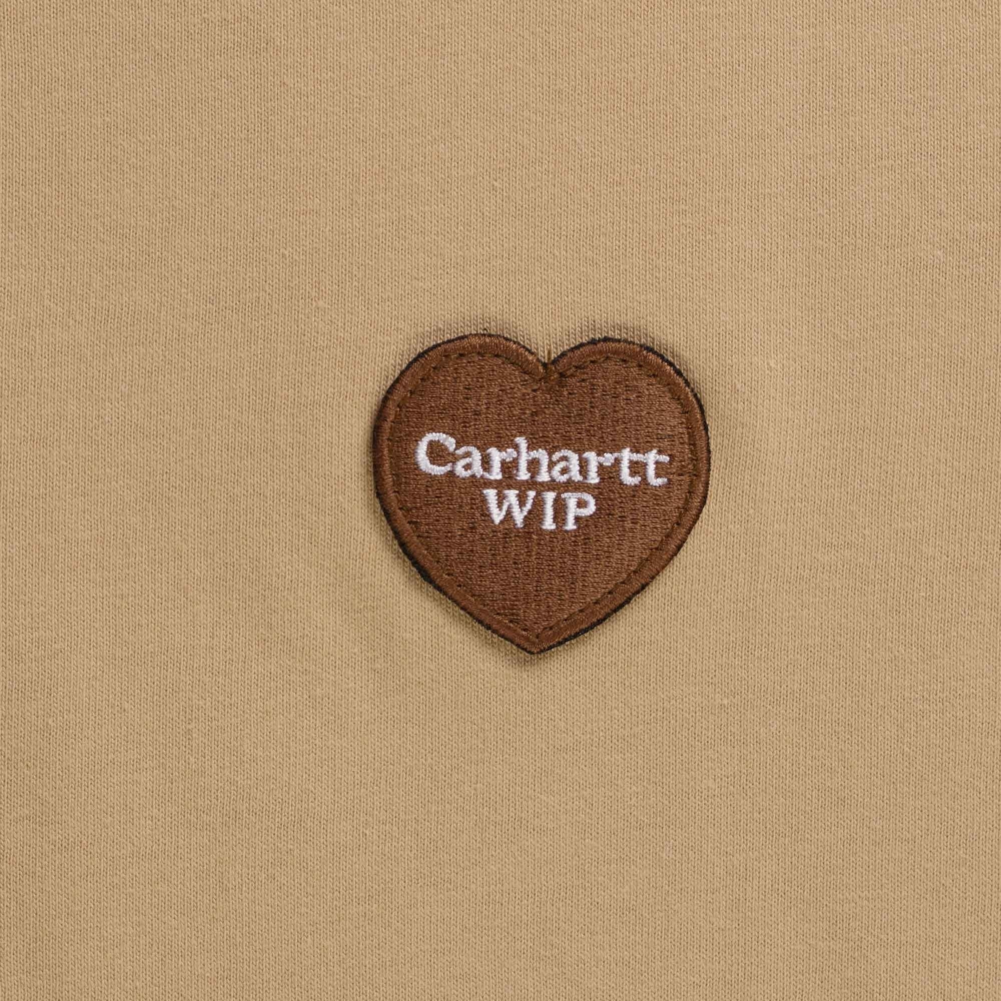 Carhartt WIP Short Sleeve Double Heart T-Shirt - Dusty Brown