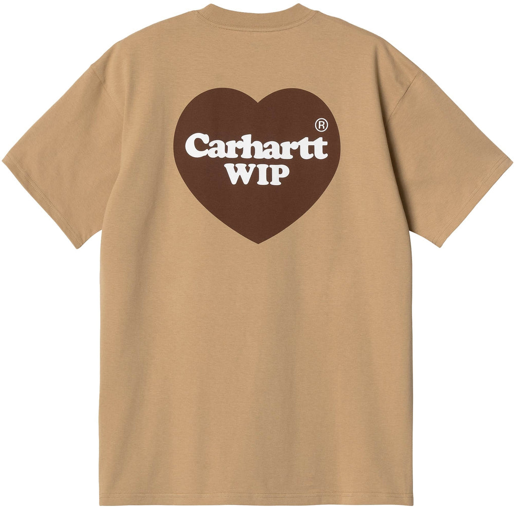 Carhartt WIP Short Sleeve Double Heart T-Shirt - Dusty Brown