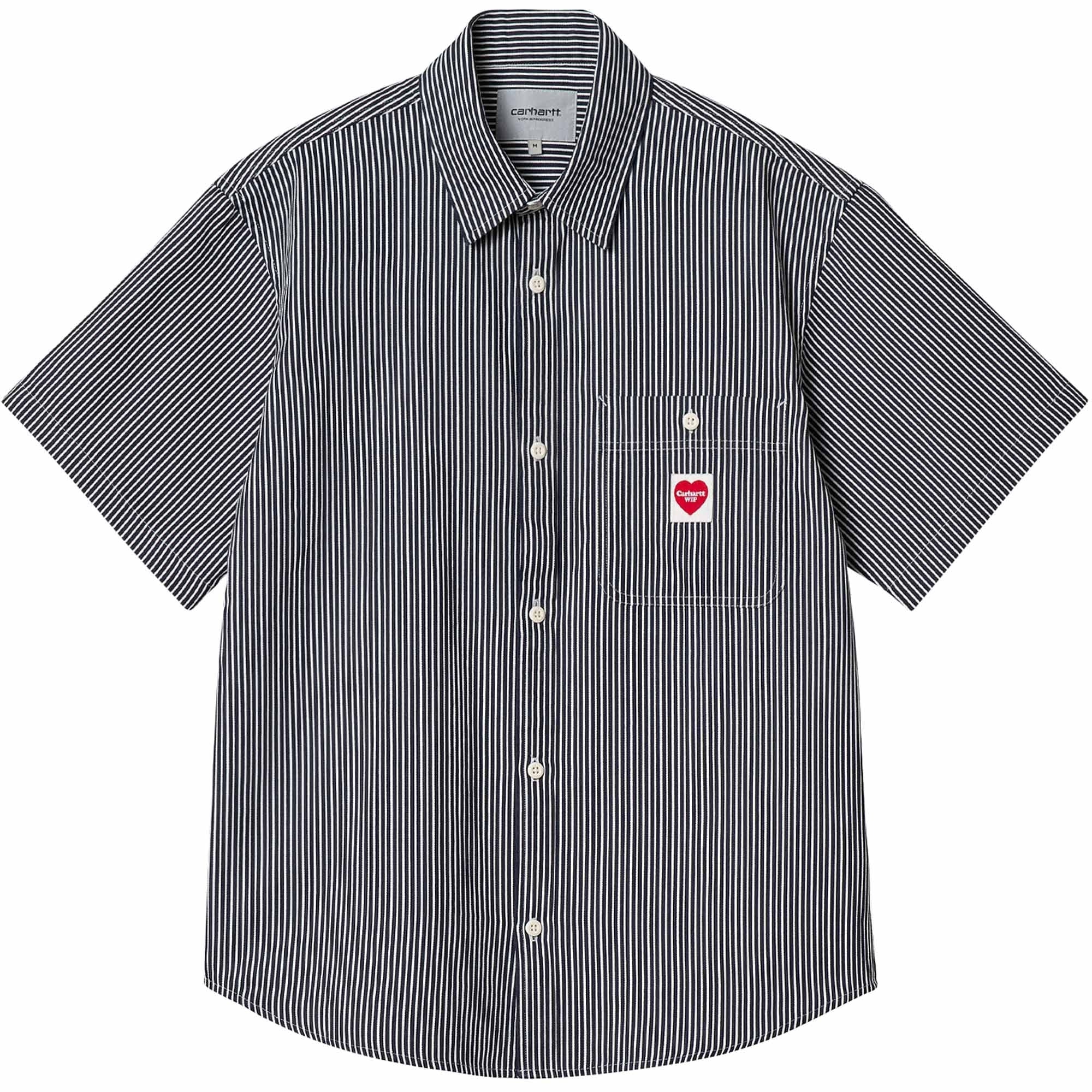 Carhartt WIP Short Sleeve Terrell Shirt - Dark Navy