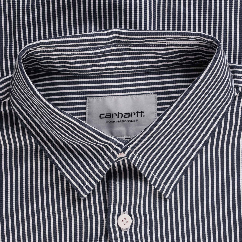 Carhartt WIP Short Sleeve Terrell Shirt - Dark Navy