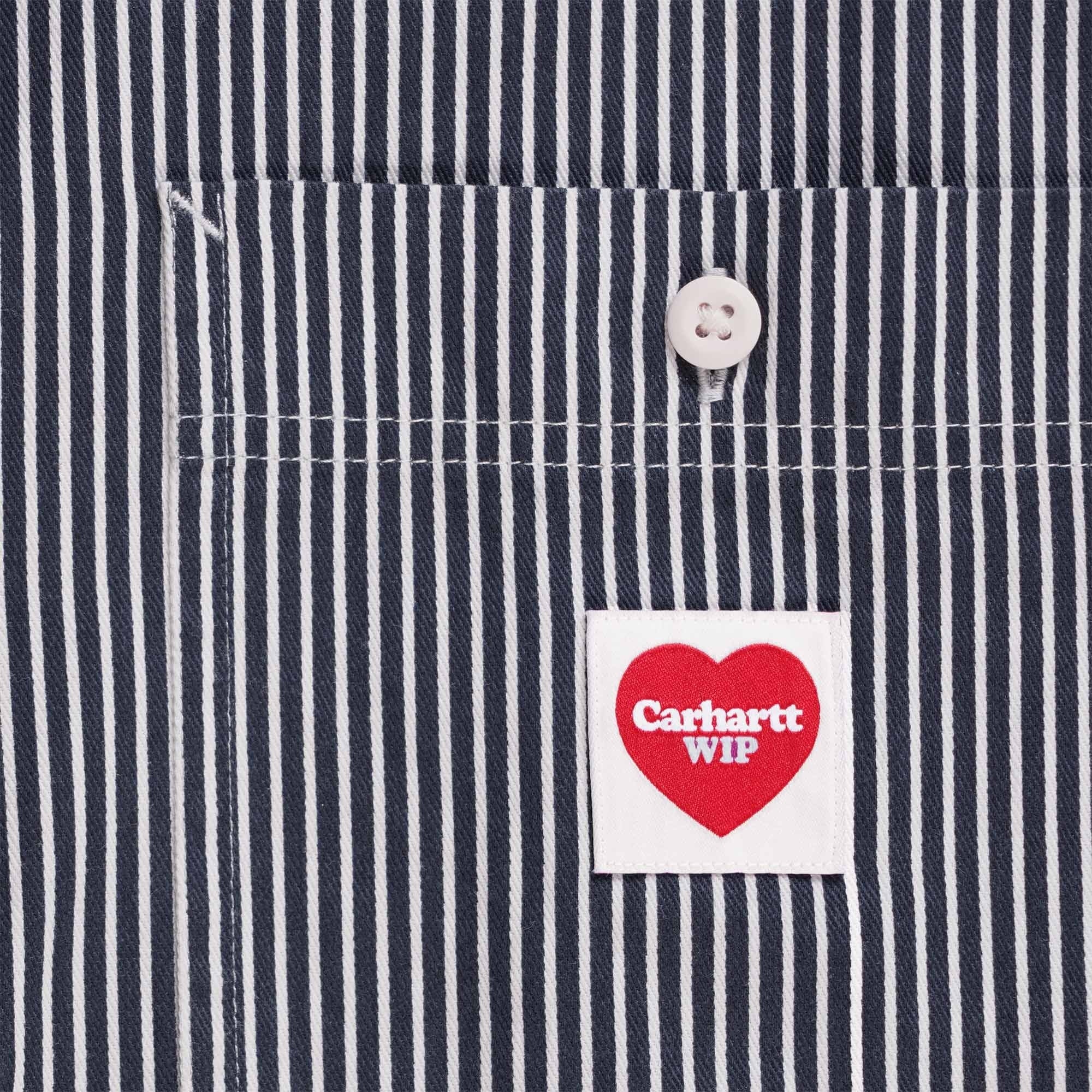 Carhartt WIP Short Sleeve Terrell Shirt - Dark Navy