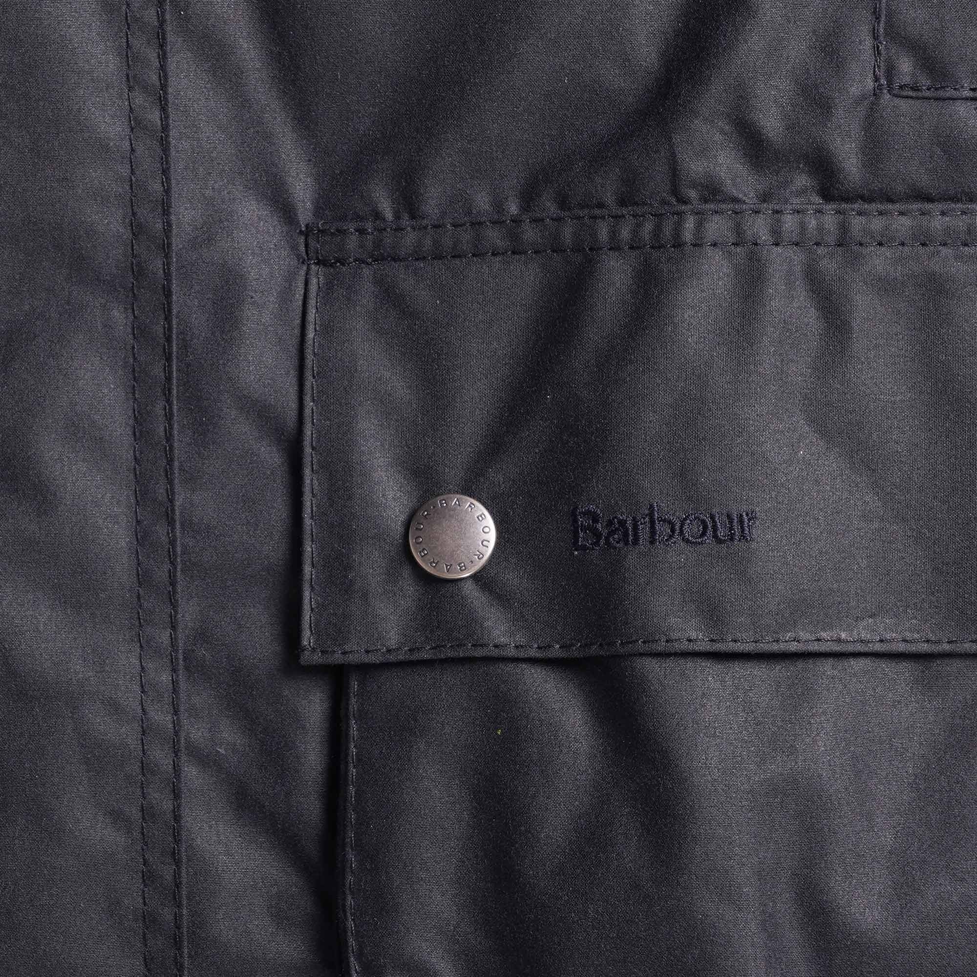 Barbour Beaufort Wax Jacket - Navy