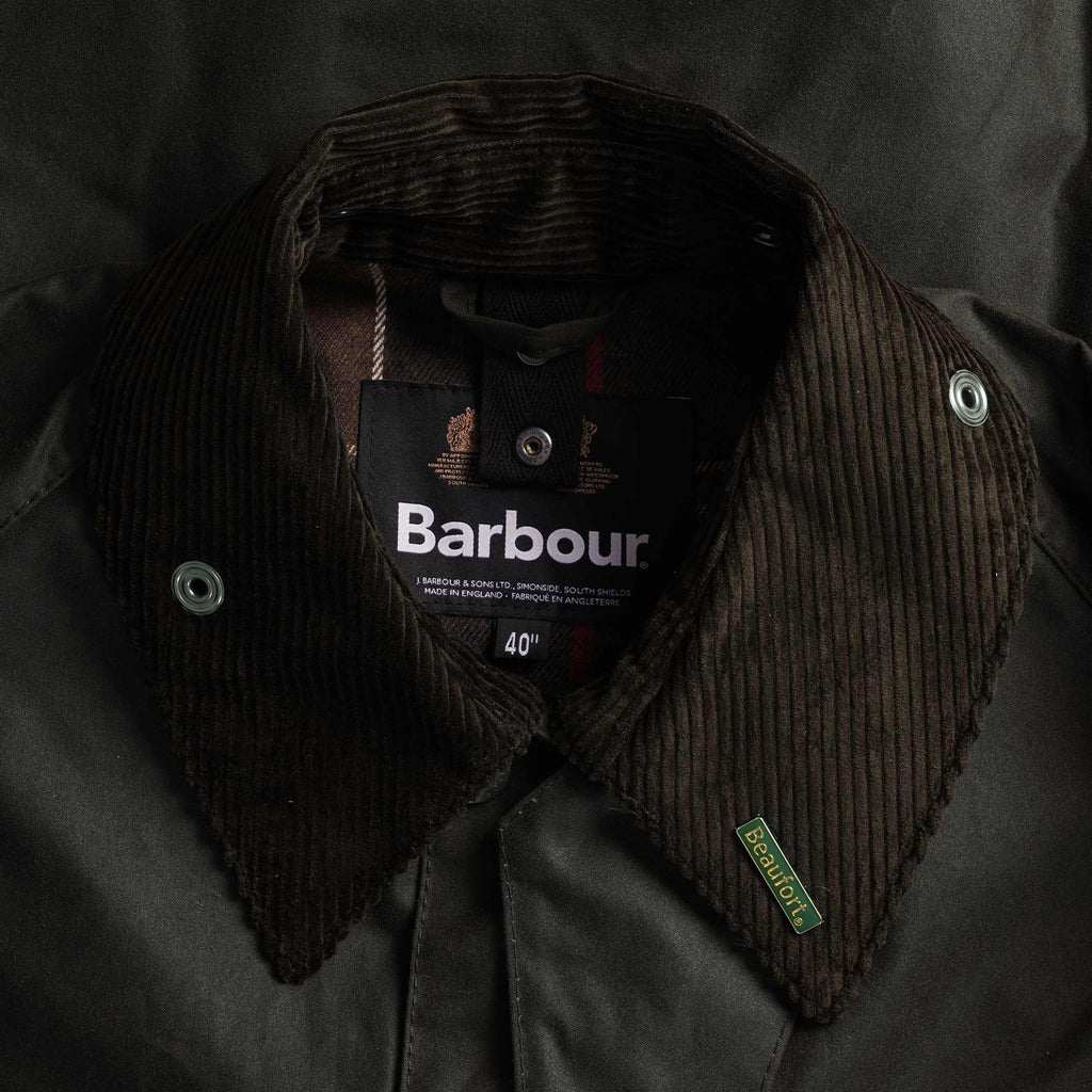 Barbour Beaufort Wax Jacket - Olive