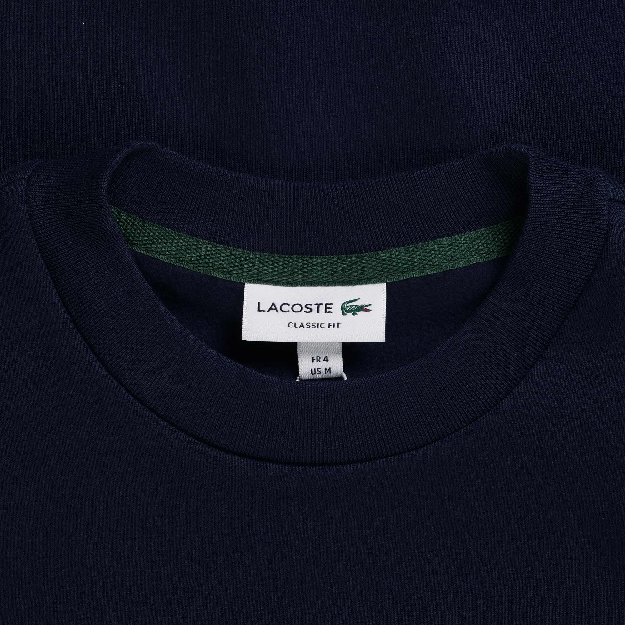 Lacoste Organic Brushed Cotton Sweatshirt - Marine