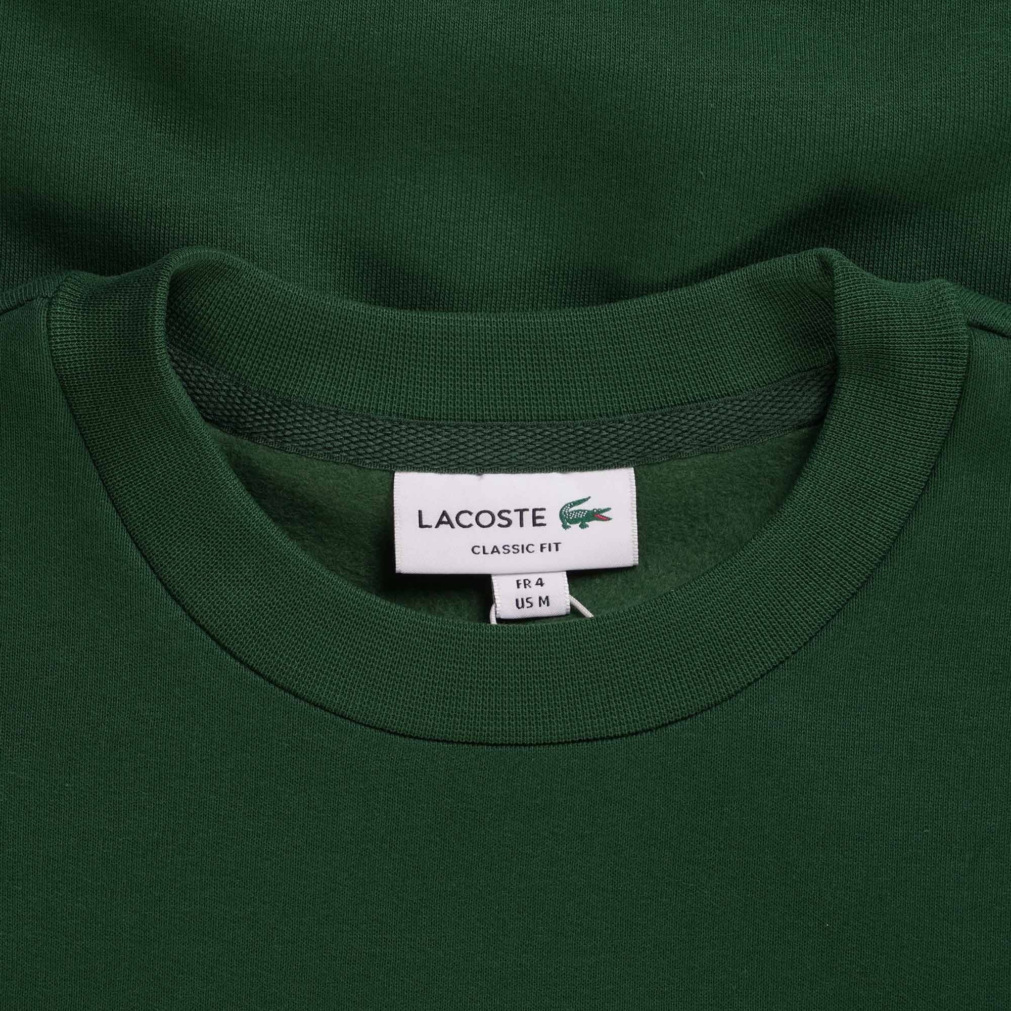 Lacoste Organic Brushed Cotton Sweatshirt - Green
