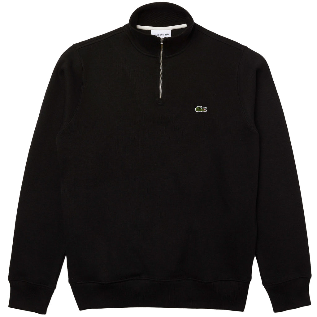 Lacoste 1/4 Zip Sweatshirt - Black