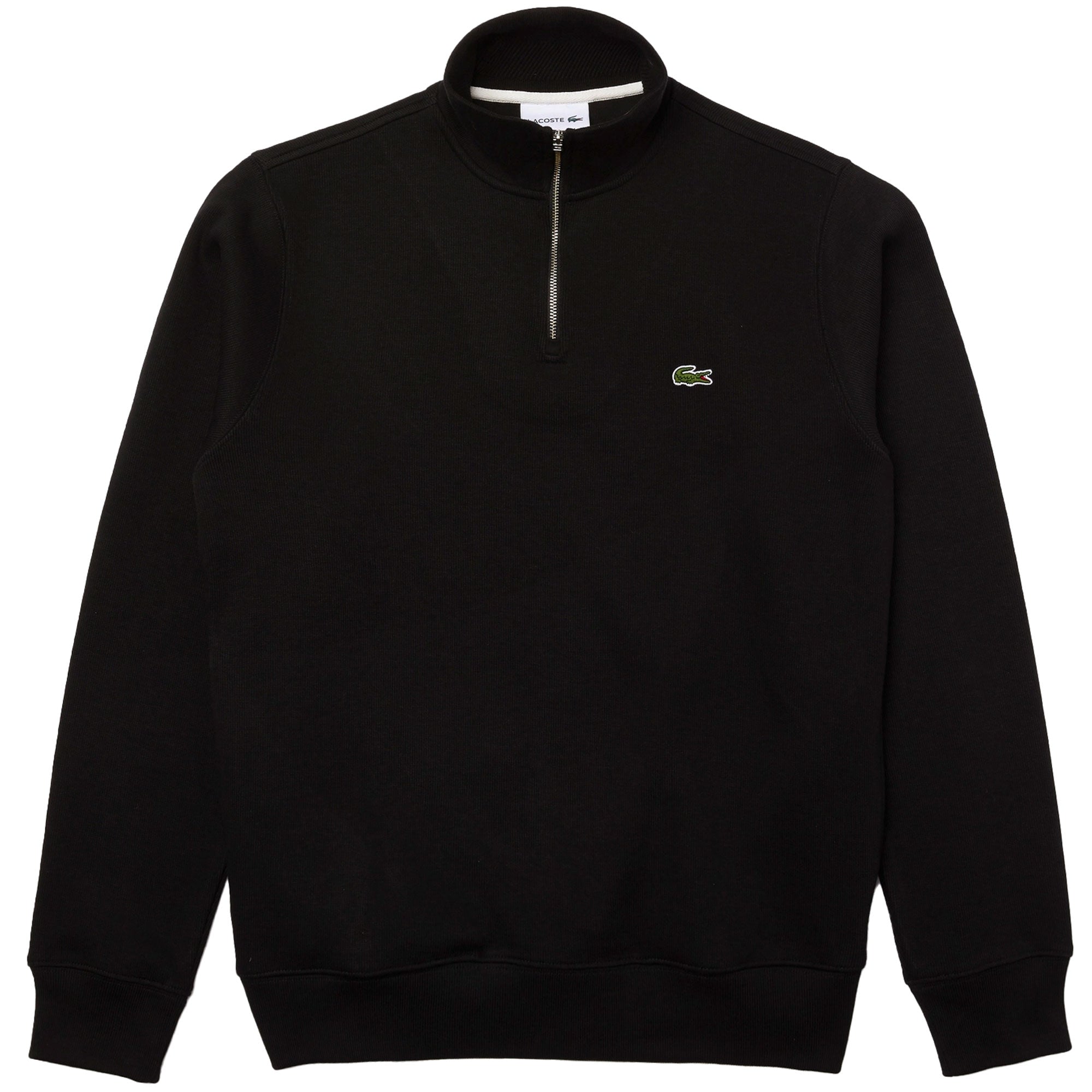 Lacoste 1/4 Zip Sweatshirt - Black