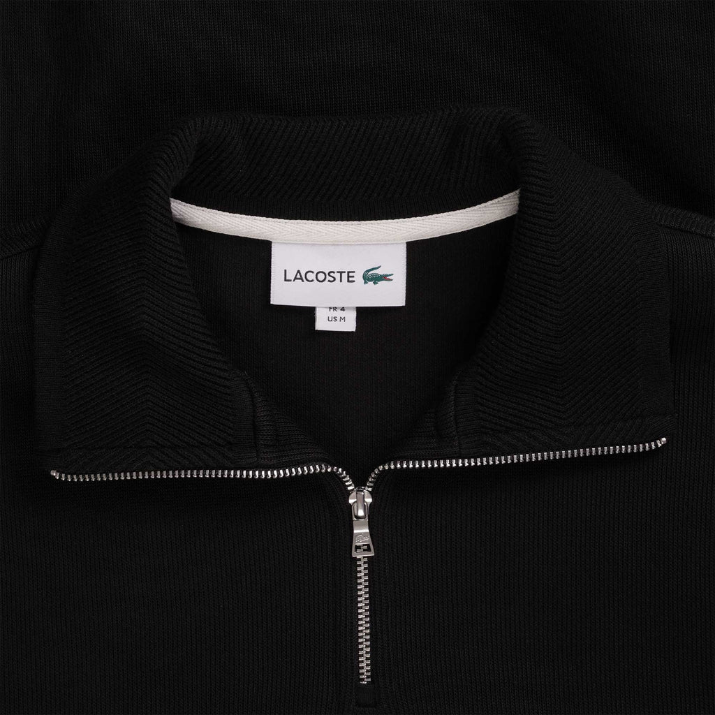 Lacoste 1/4 Zip Sweatshirt - Black