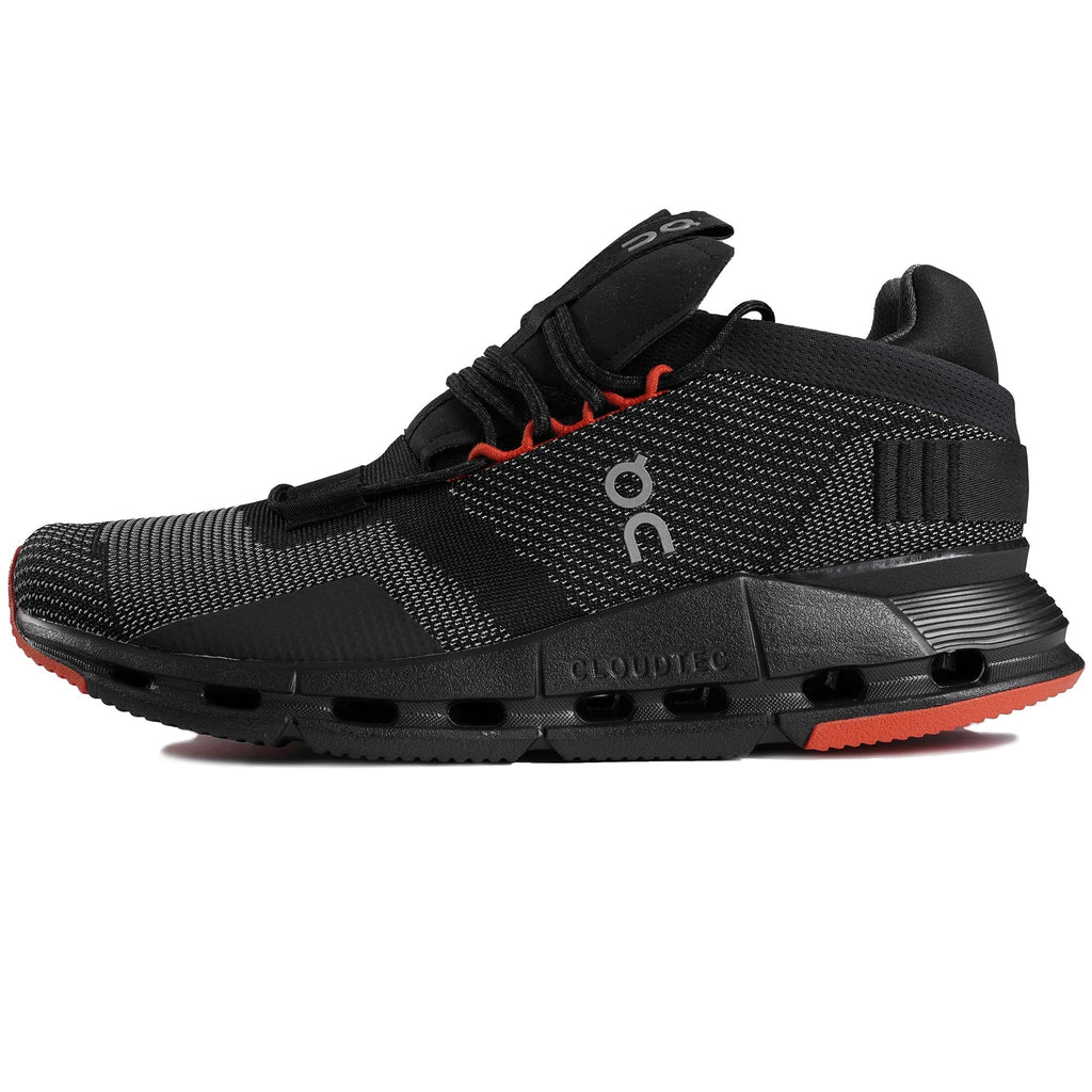 On Running Cloudnova - Black and Flame