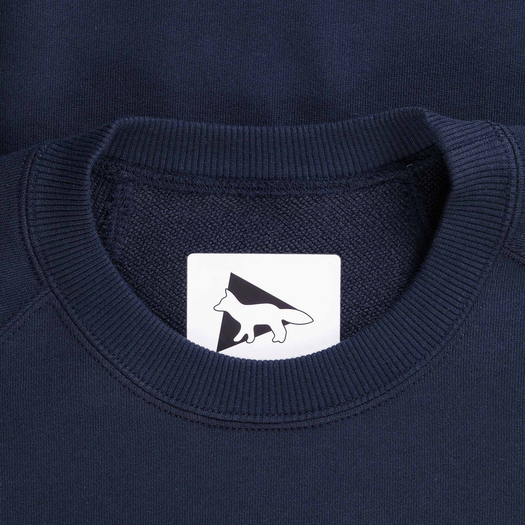 And Wander x Maison Kitsun Dry Cotton Sweatshirt - Navy