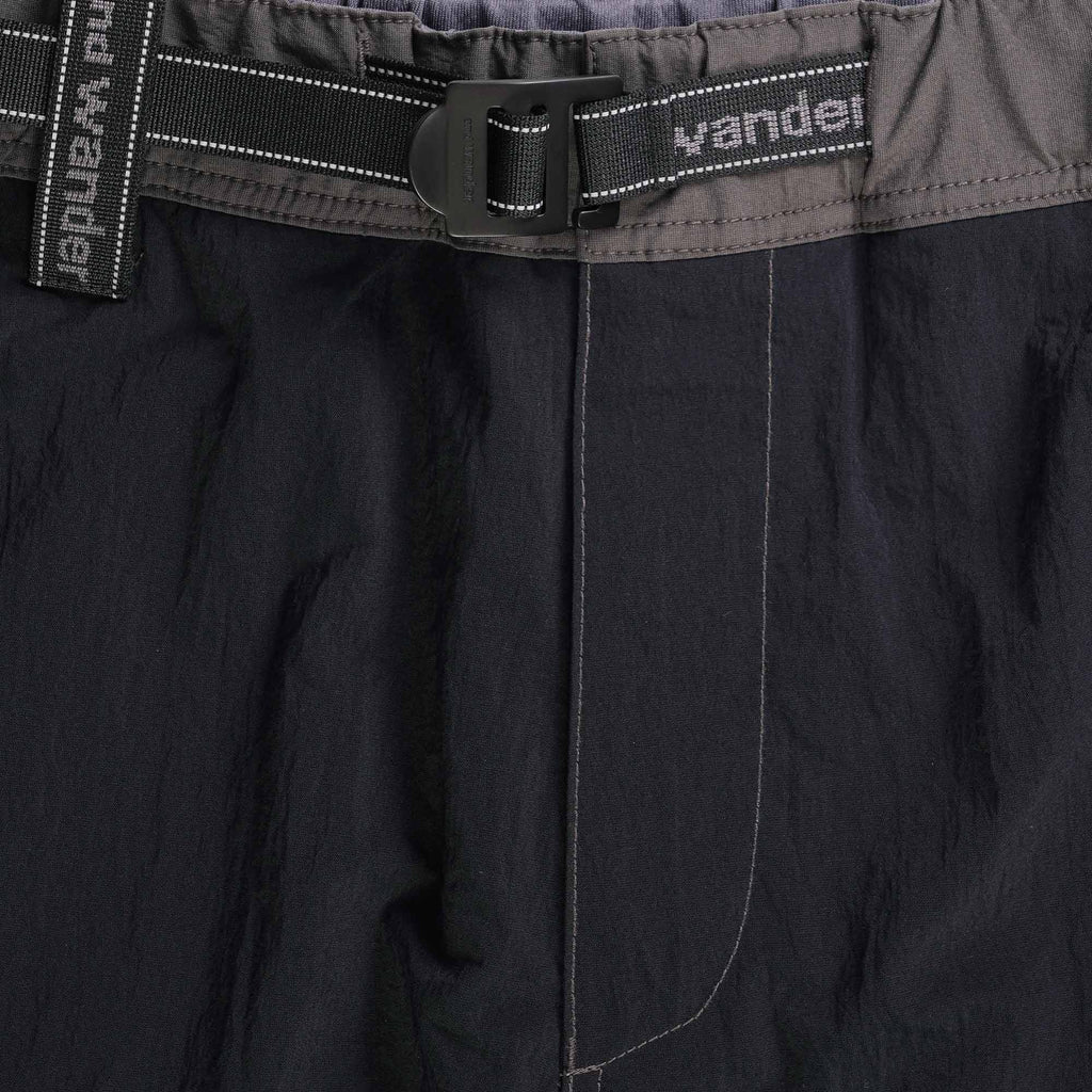 And Wander x Maison Kitsun Hiking Set Up Shorts - Black