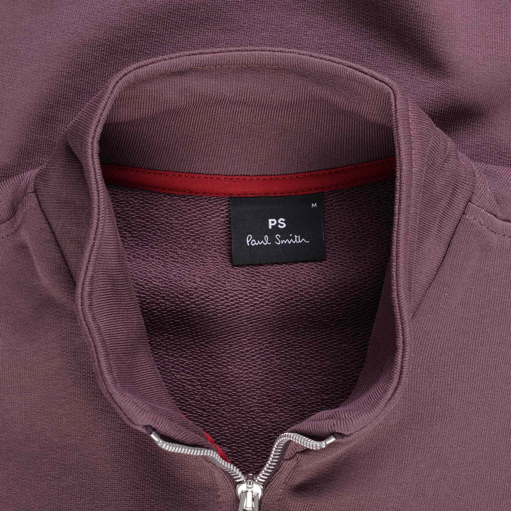 Paul Smith Zebra Logo Zip-Neck Sweatshirt - Light Purple