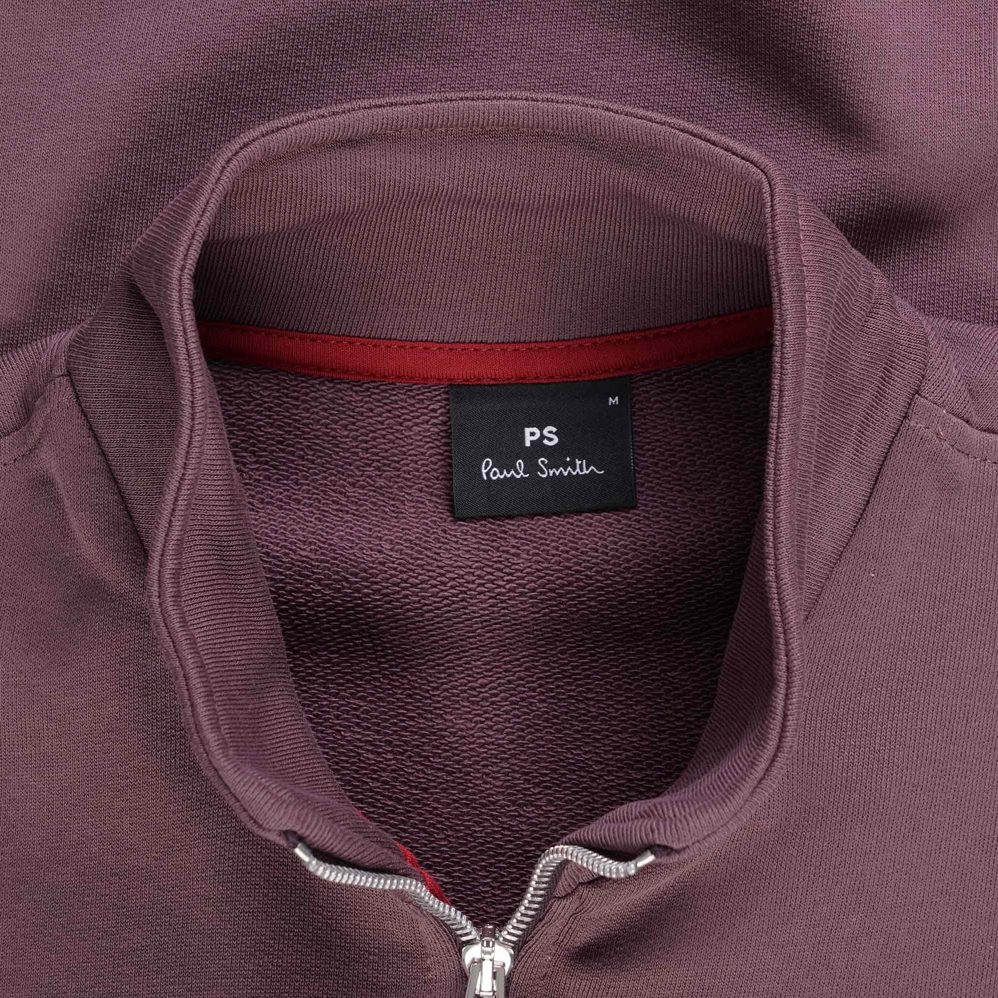 Paul Smith Zebra Logo Zip-Neck Sweatshirt - Light Purple