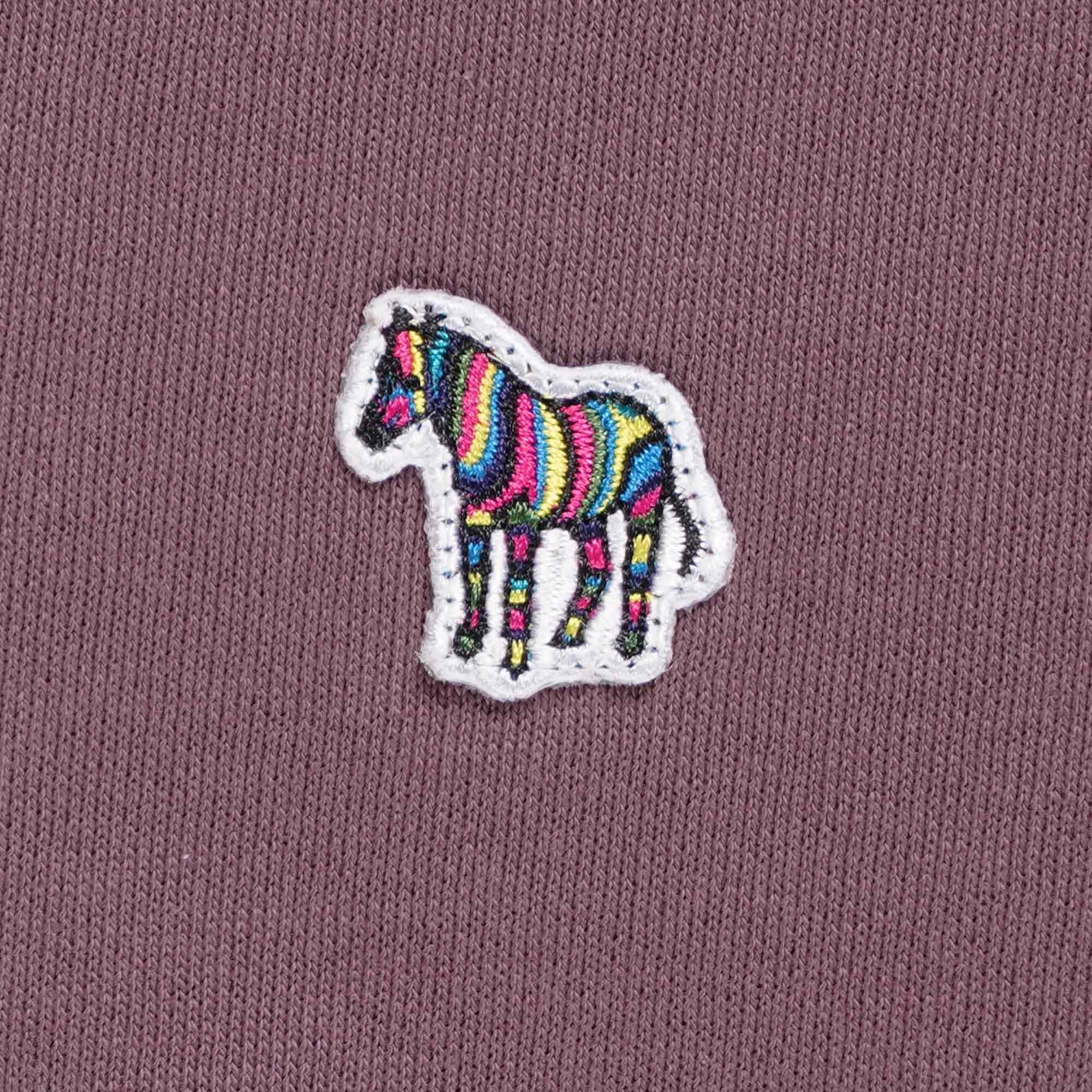 Paul Smith Zebra Logo Zip-Neck Sweatshirt - Light Purple