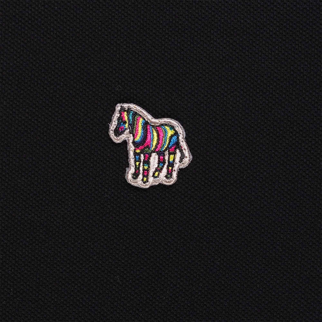 Paul Smith Long-Sleeve Zebra Logo Polo Shirt - Black