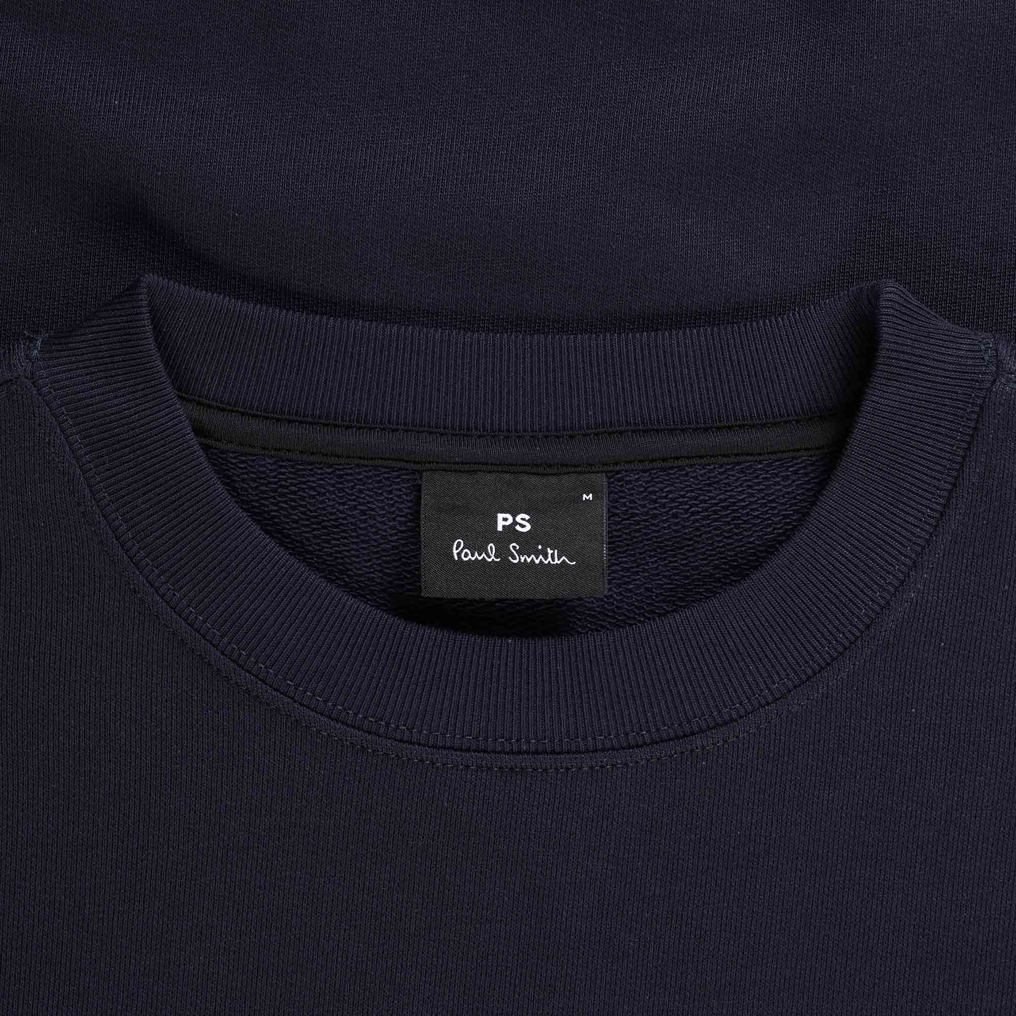 Paul Smith Zebra Logo Cotton Sweatshirt - Dark Navy