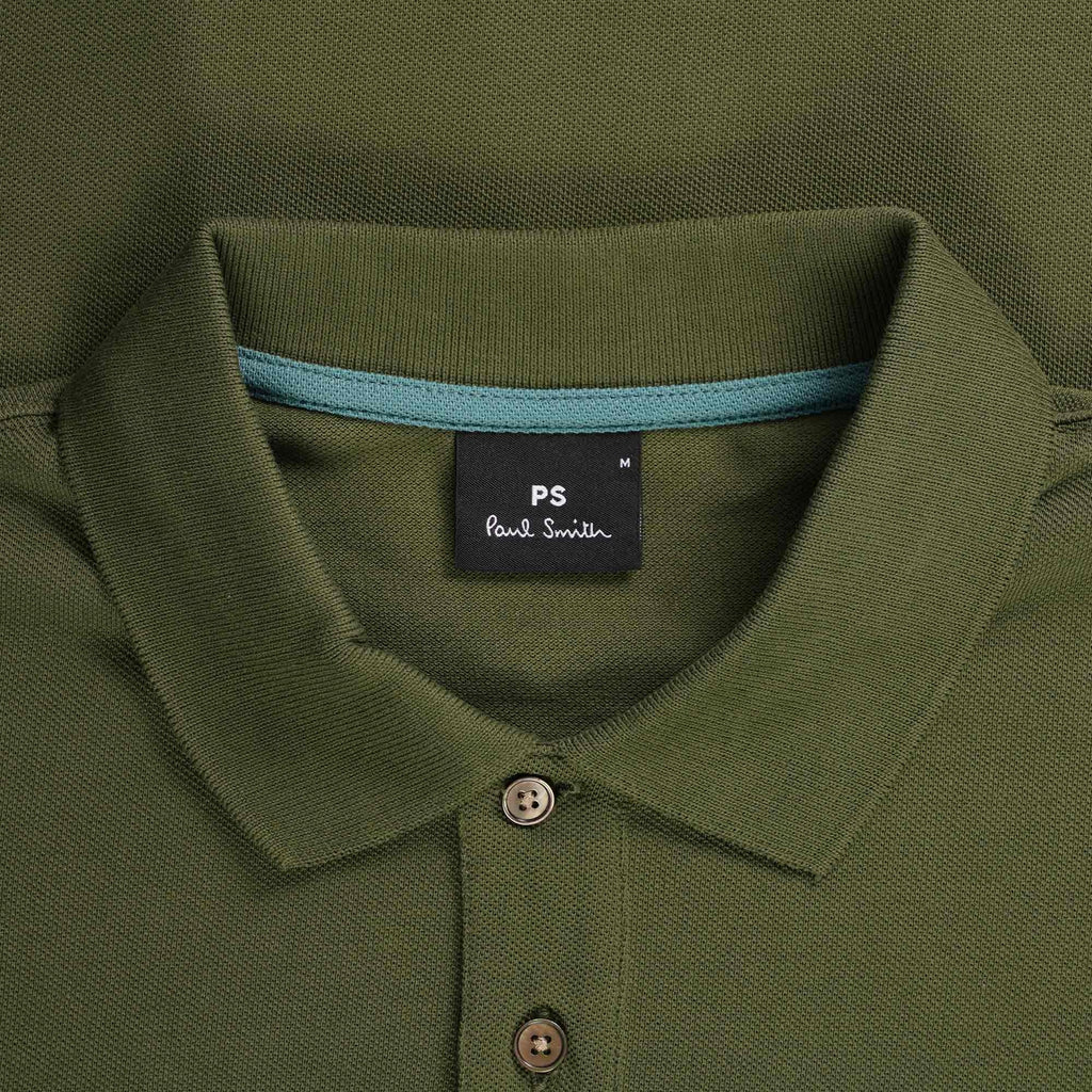 Paul Smith Cotton-Piqu  Zebra Polo Shirt - Military Green