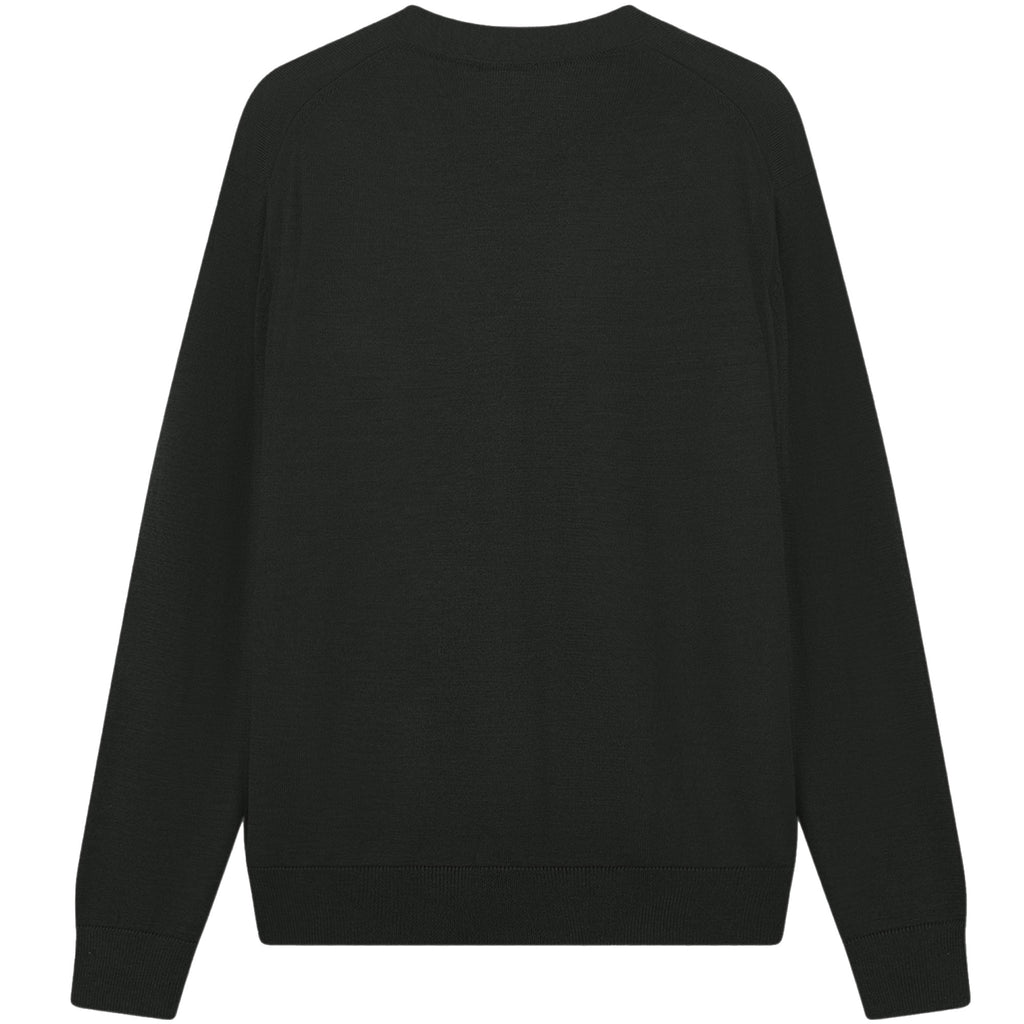 Maison Kitsune Bold Fox Head Patch Cardigan - Black
